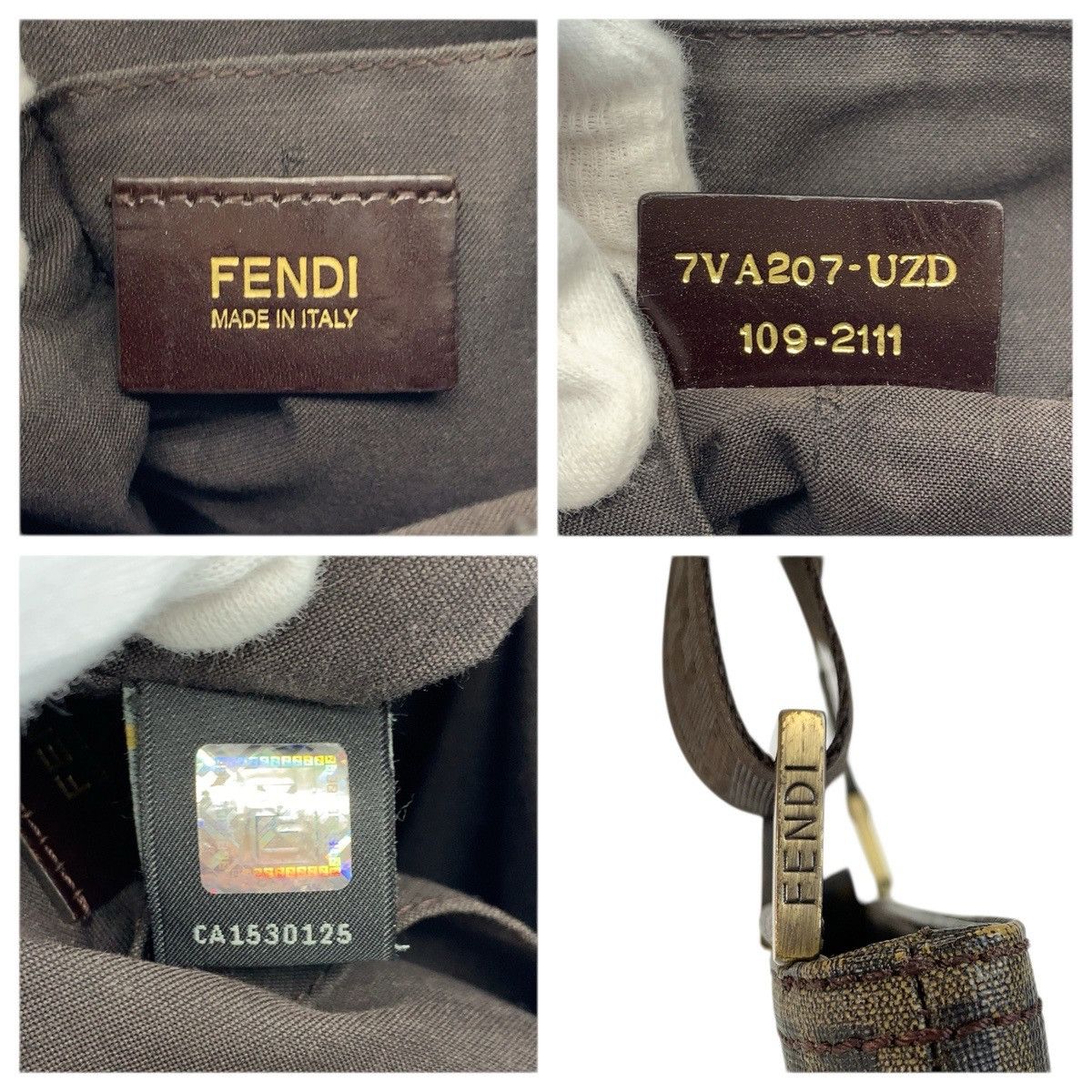 Fendi Fendi Fendi Zucca PVC shoulder bag Plastic / Synthetic Shoulder Bag 7VA207-UZD DUTY FREE for USA Size ONE SIZE - 3 Thumbnail