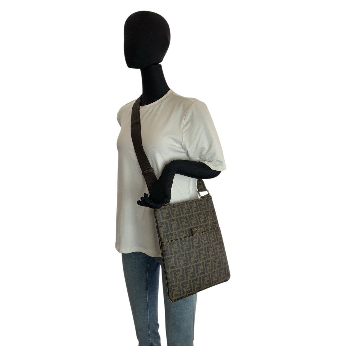 Fendi Fendi Fendi Zucca PVC shoulder bag Plastic / Synthetic Shoulder Bag 7VA207-UZD DUTY FREE for USA Size ONE SIZE - 7 Thumbnail