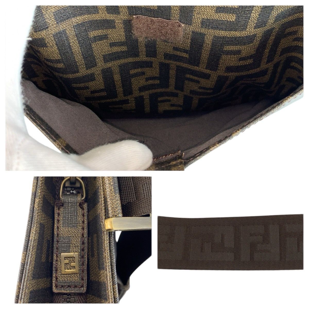 Fendi Fendi Fendi Zucca PVC shoulder bag Plastic / Synthetic Shoulder Bag 7VA207-UZD DUTY FREE for USA Size ONE SIZE - 6 Thumbnail