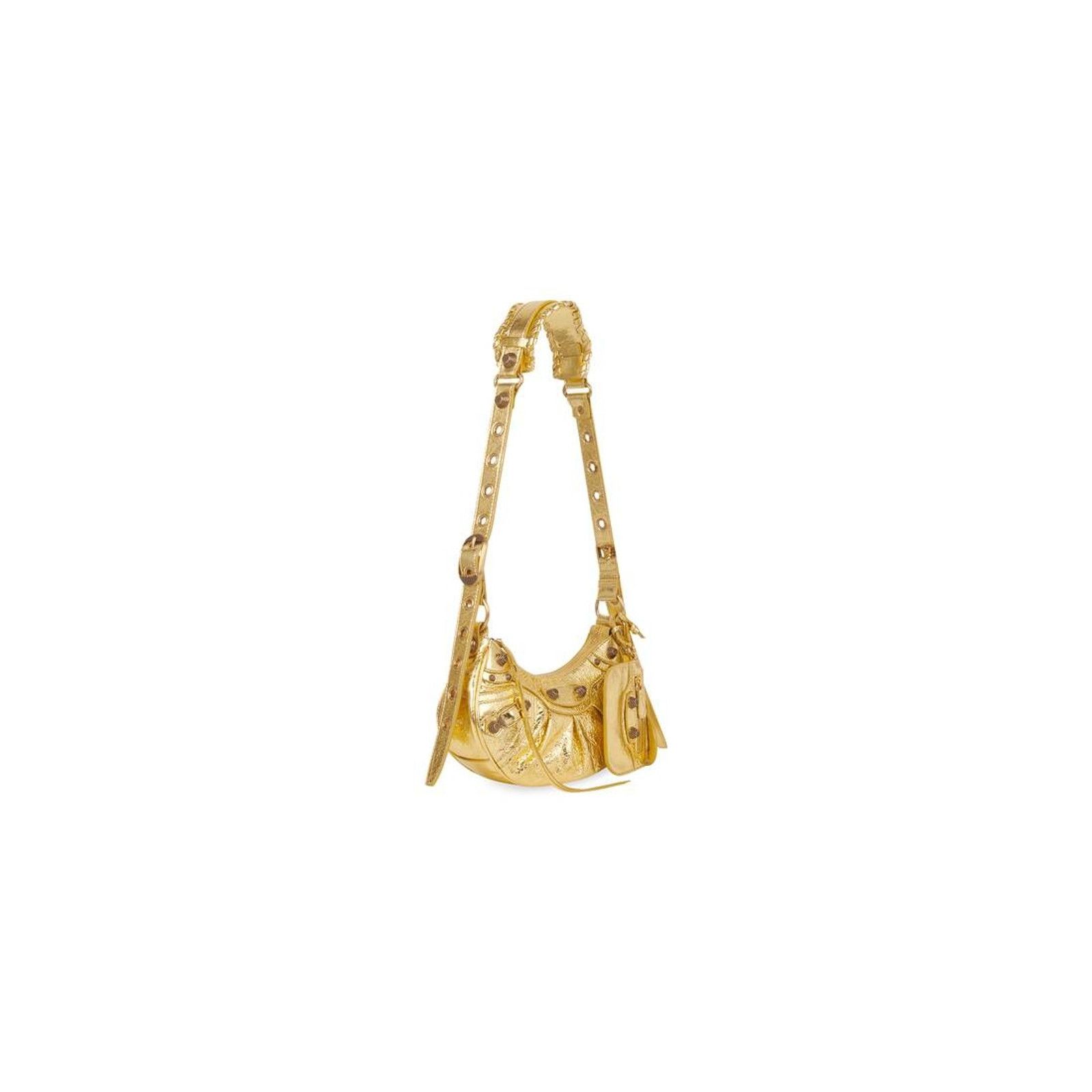 Balenciaga le cagole xs shoulder bag in gold metallized arena lambskin Size ONE SIZE - 2 Thumbnail