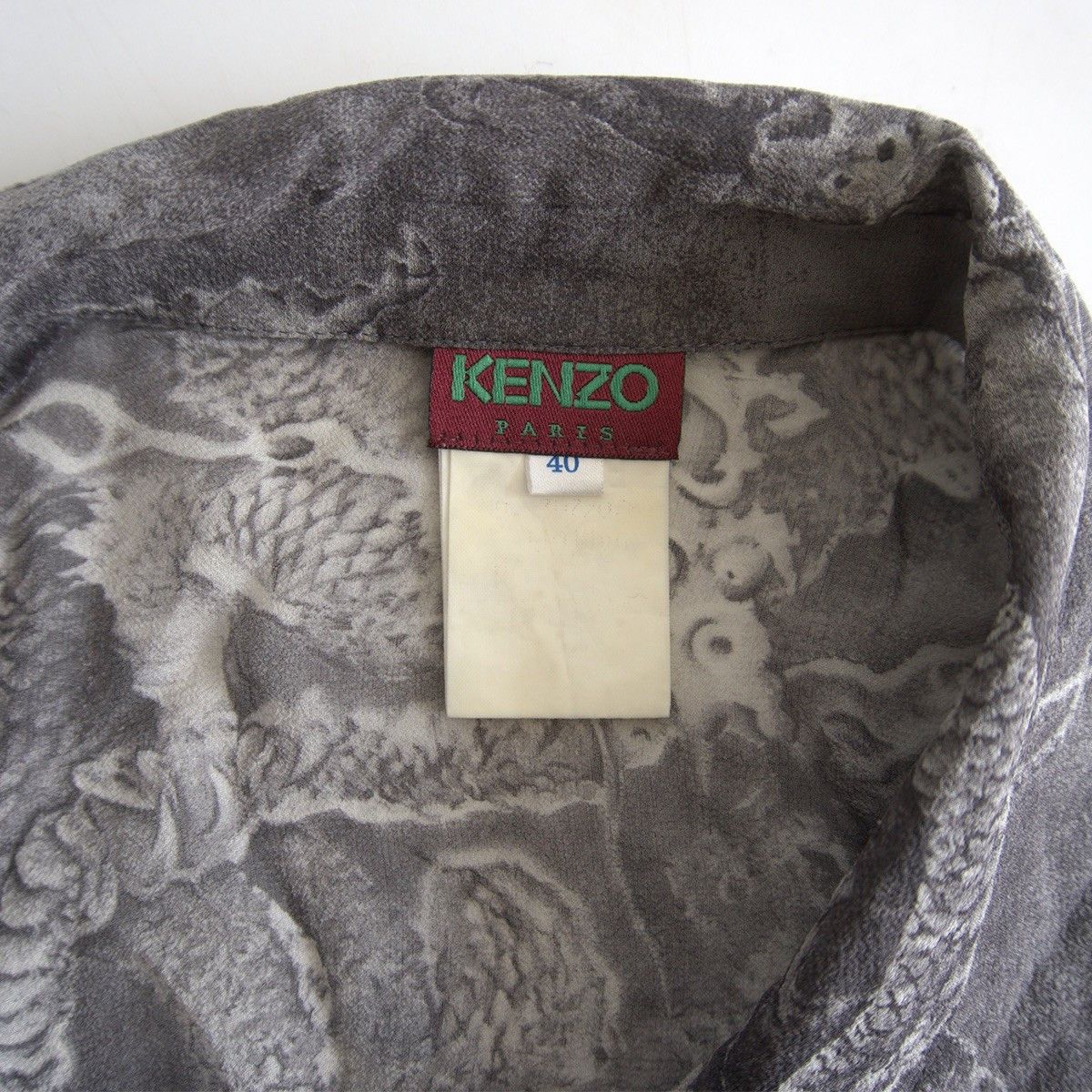 Kenzo Kenzo Dragon sheer shirt Size 40 Size US XXS / EU 40 - 3 Thumbnail