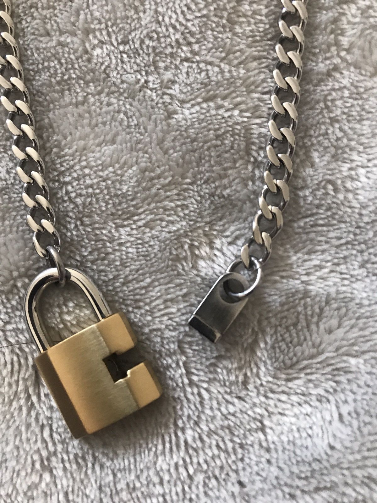 Vitaly Design Stainless steel Lock chain necklace Grailed