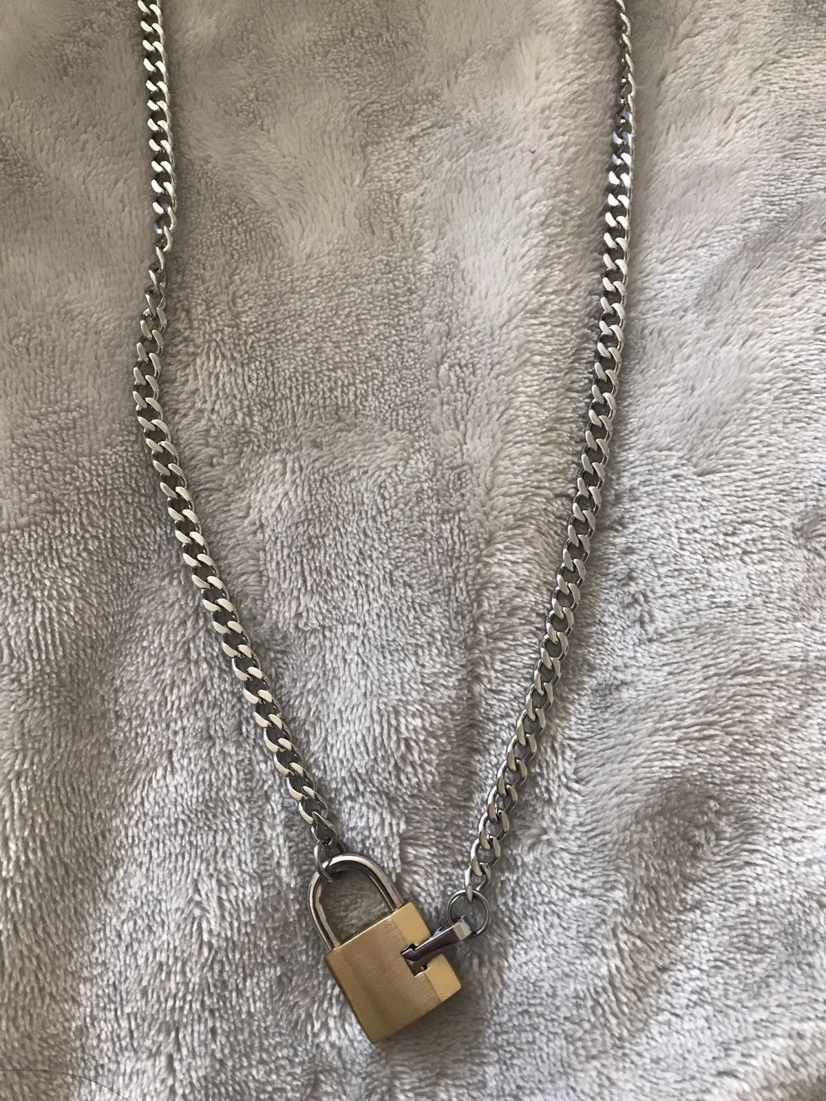 Vitaly Design Stainless steel Lock chain necklace Grailed
