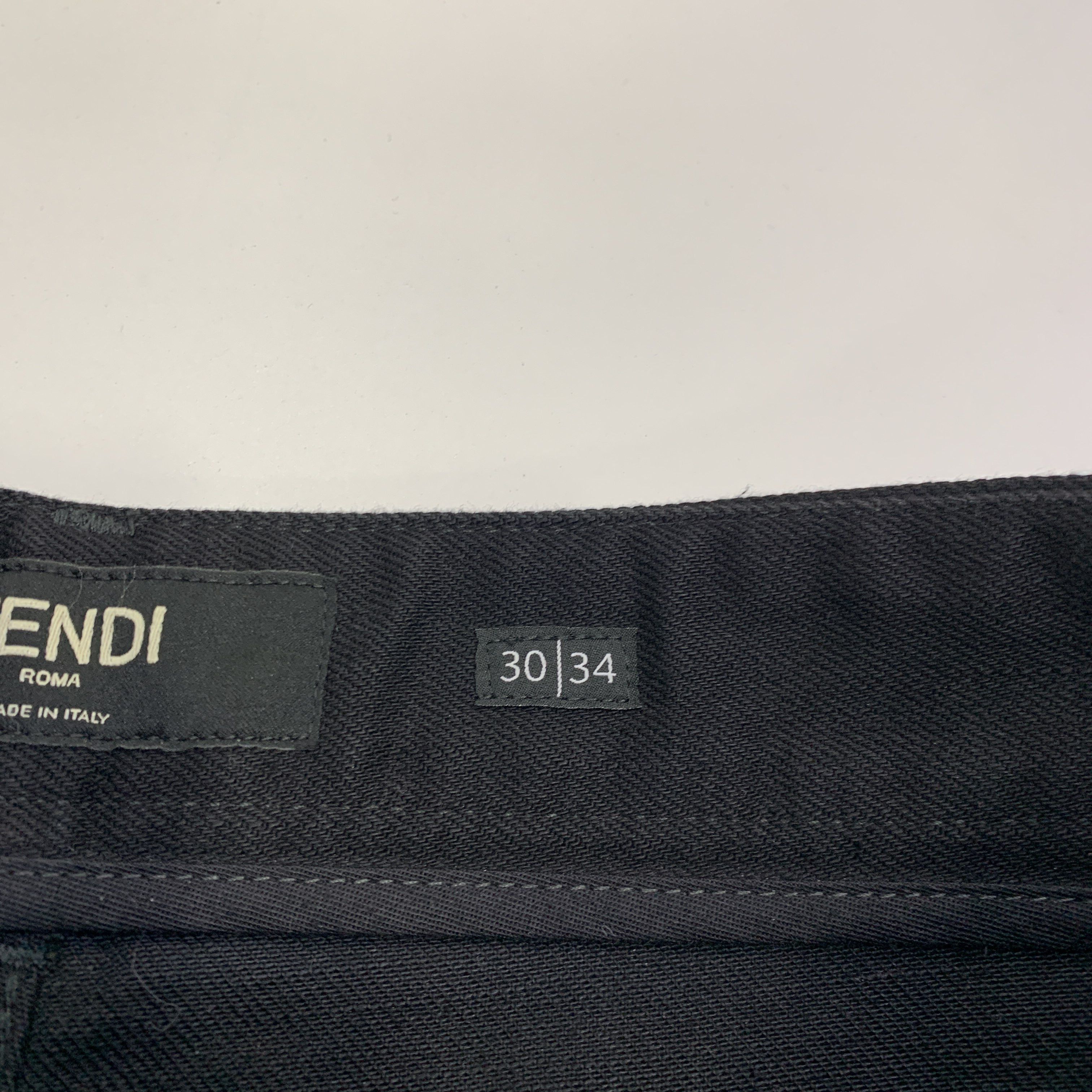 Fendi Fendi Plaque Logo Jeans Size 30 Size US 30 / EU 46 - 3 Thumbnail