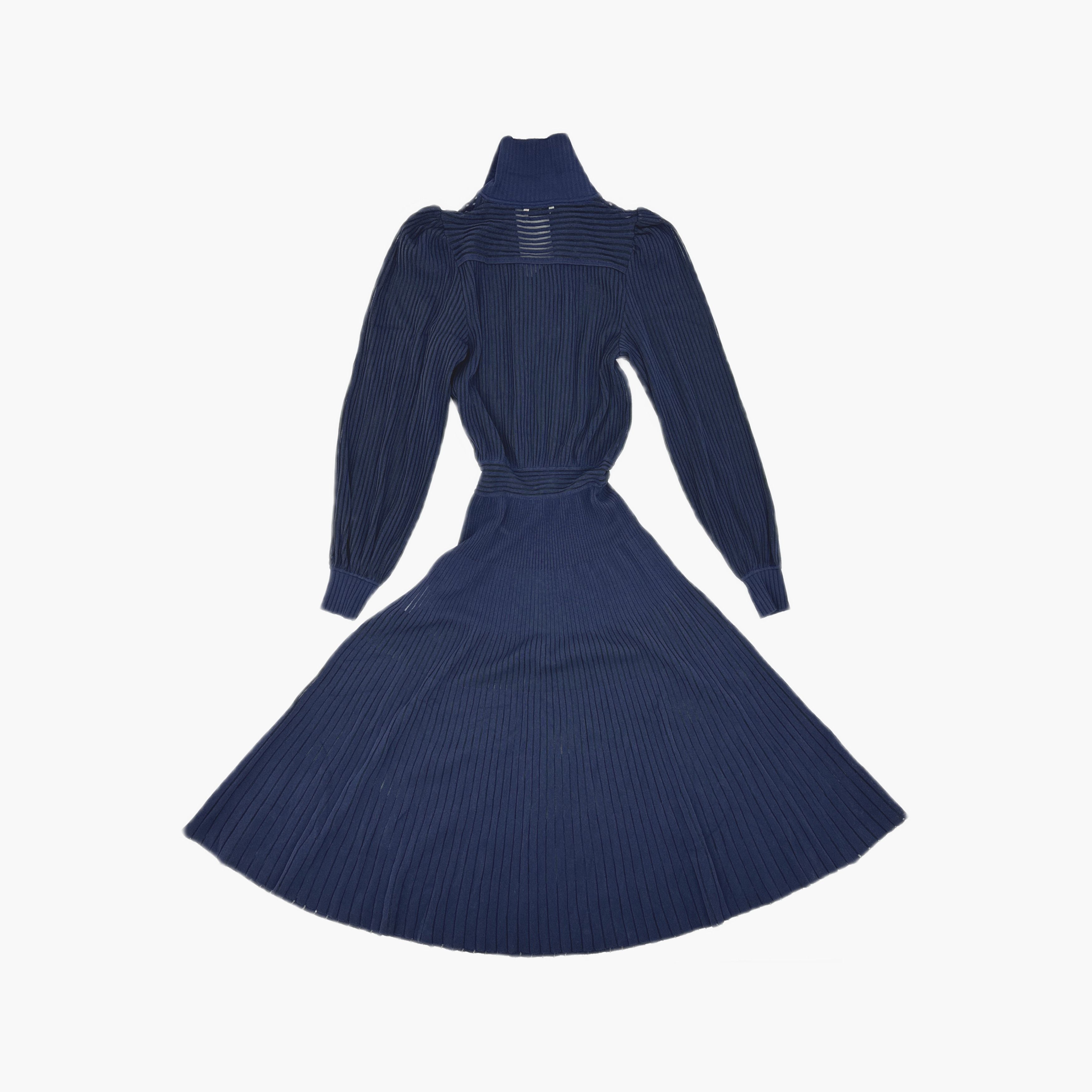 Fendi Fendi Pleated Knit Midi Dress Size IT 40 Size S / US 4 / IT 40 - 2 Thumbnail