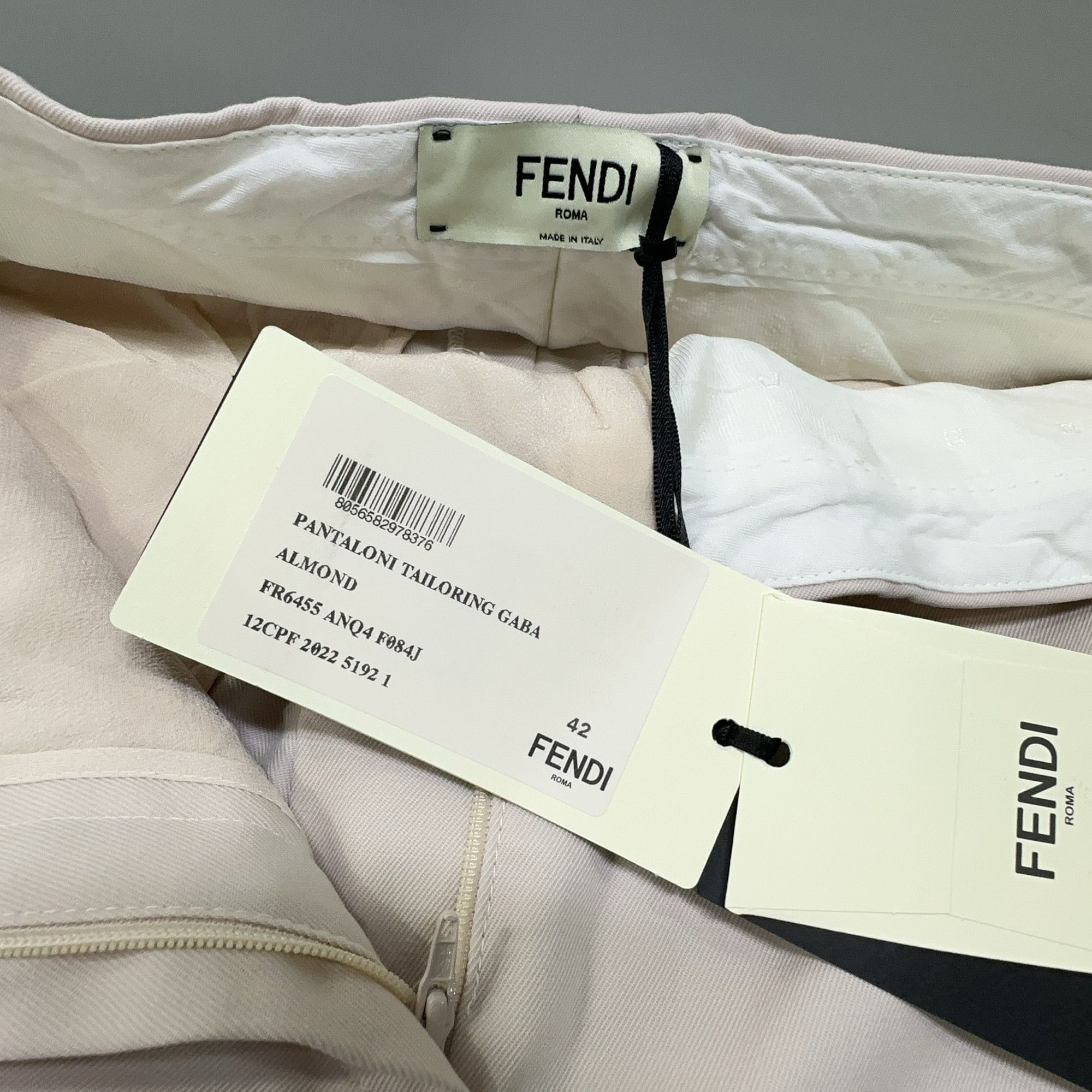 Fendi Fendi Almond Gabardine Flared Pants Size IT 42 Size 28" / US 6 / IT 42 - 5 Thumbnail