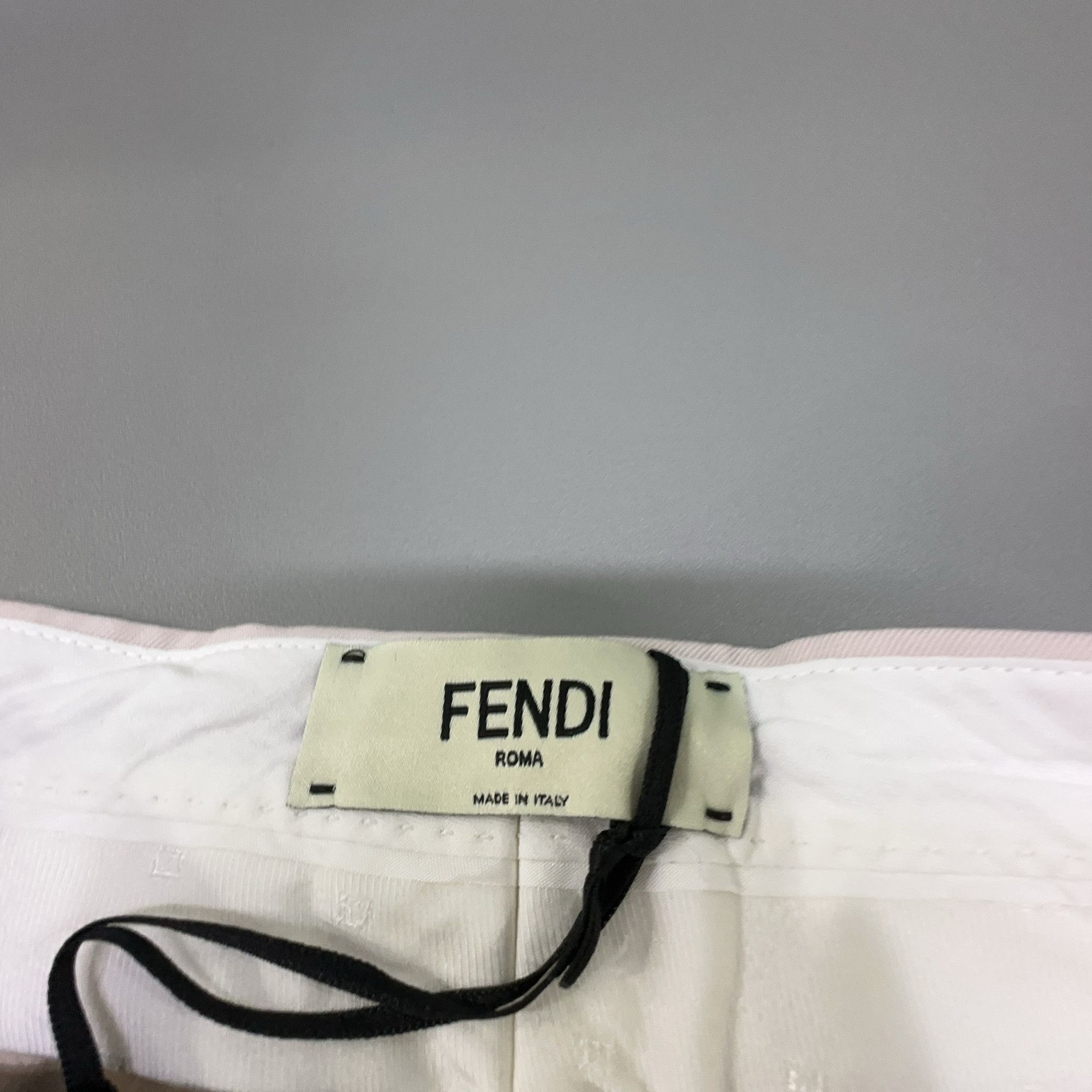 Fendi Fendi Almond Gabardine Flared Pants Size IT 42 Size 28" / US 6 / IT 42 - 3 Thumbnail