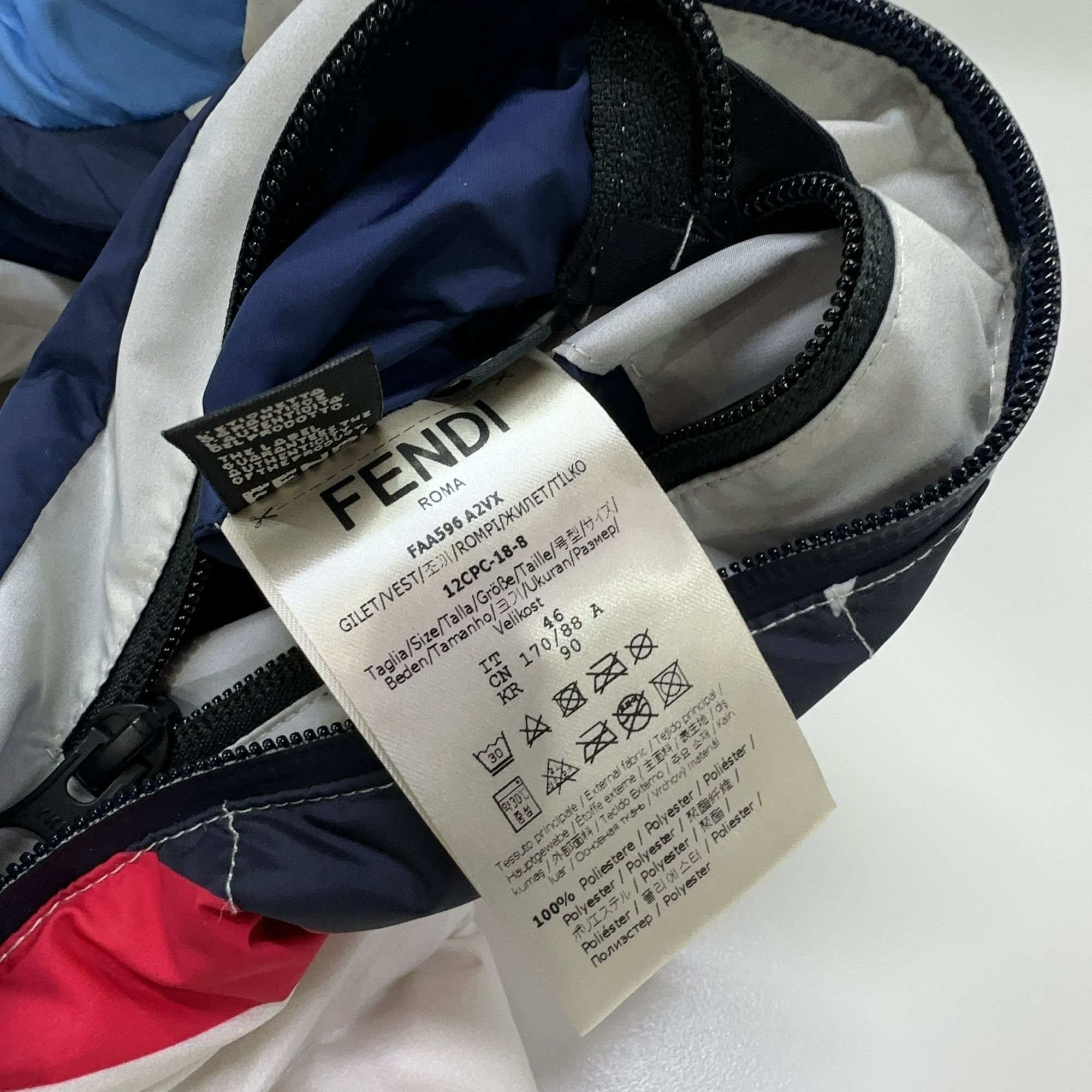 Fendi Fendi Logo Stripe Down Vest Size 46 Size US S / EU 44-46 / 1 - 4 Thumbnail