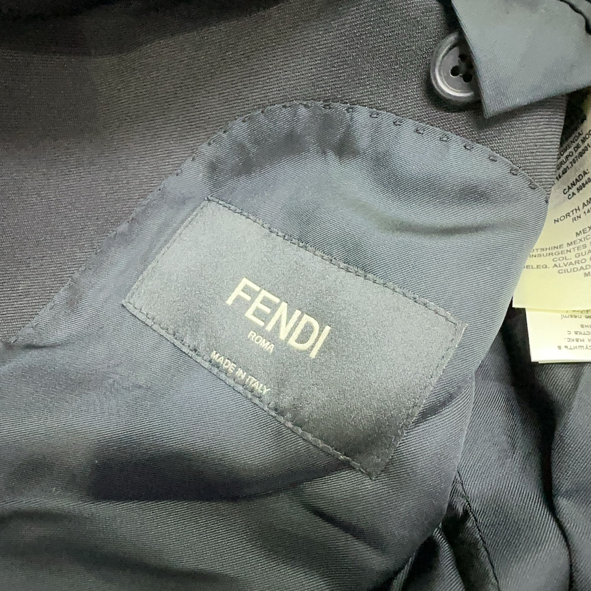 Fendi Fendi FF Logo Trim Blazer Size 42R Size 42R - 5 Thumbnail