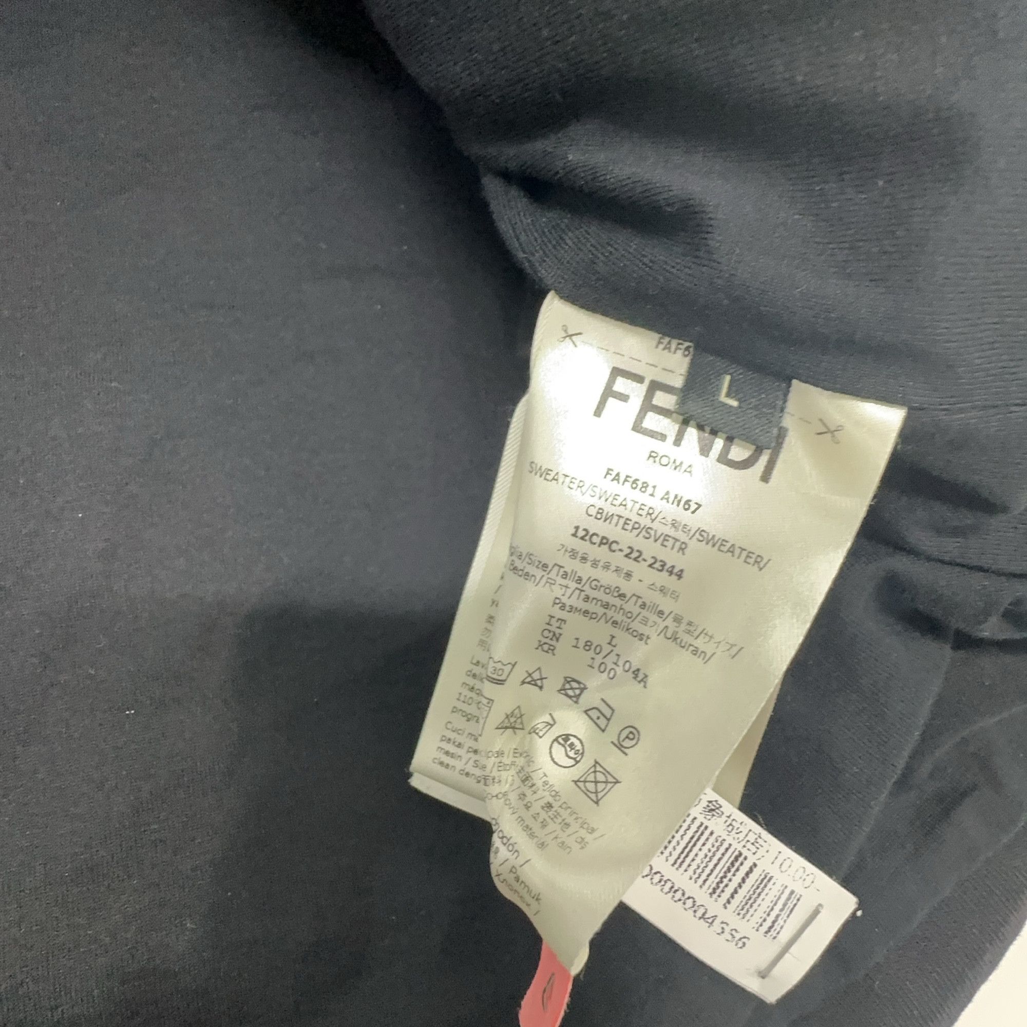 Fendi Fendi FF Monogram Stripe Hoodie Size L Size US L / EU 52-54 / 3 - 3 Thumbnail