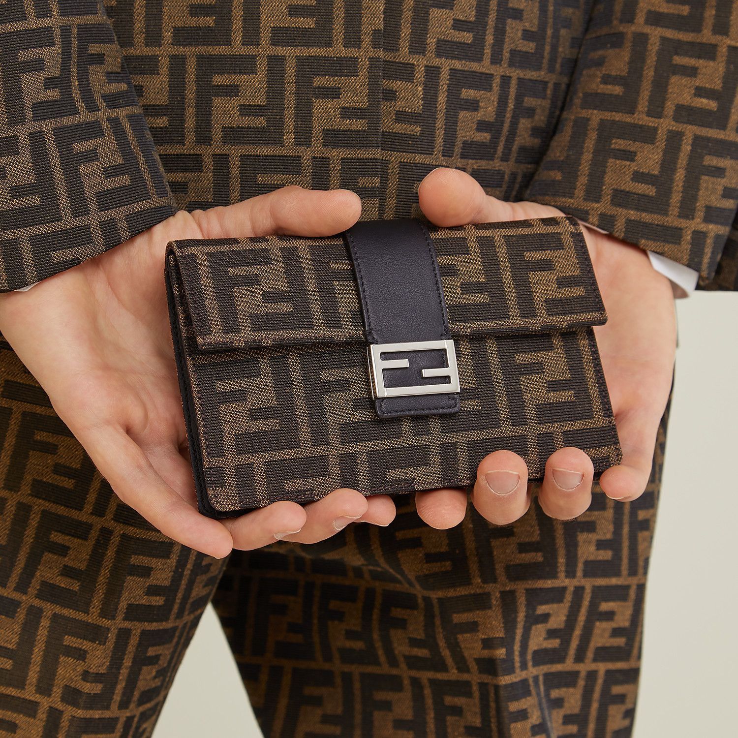 Fendi Fendi Baguette FF Jacquard Bag Size ONE SIZE - 13 Thumbnail