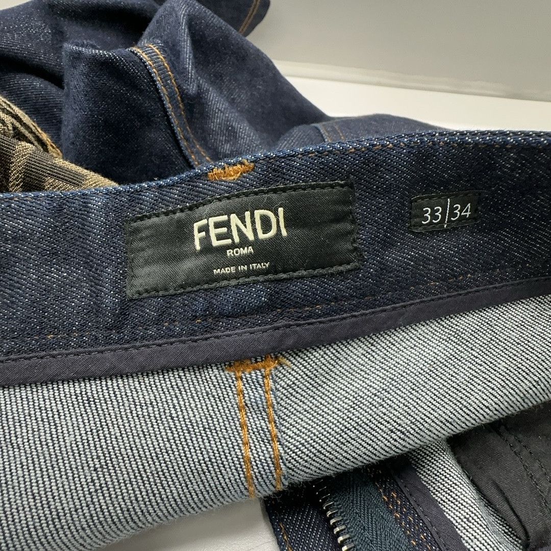 Fendi Fendi Logo Pocket Denim Jeans Size 33 Size US 33 - 3 Thumbnail