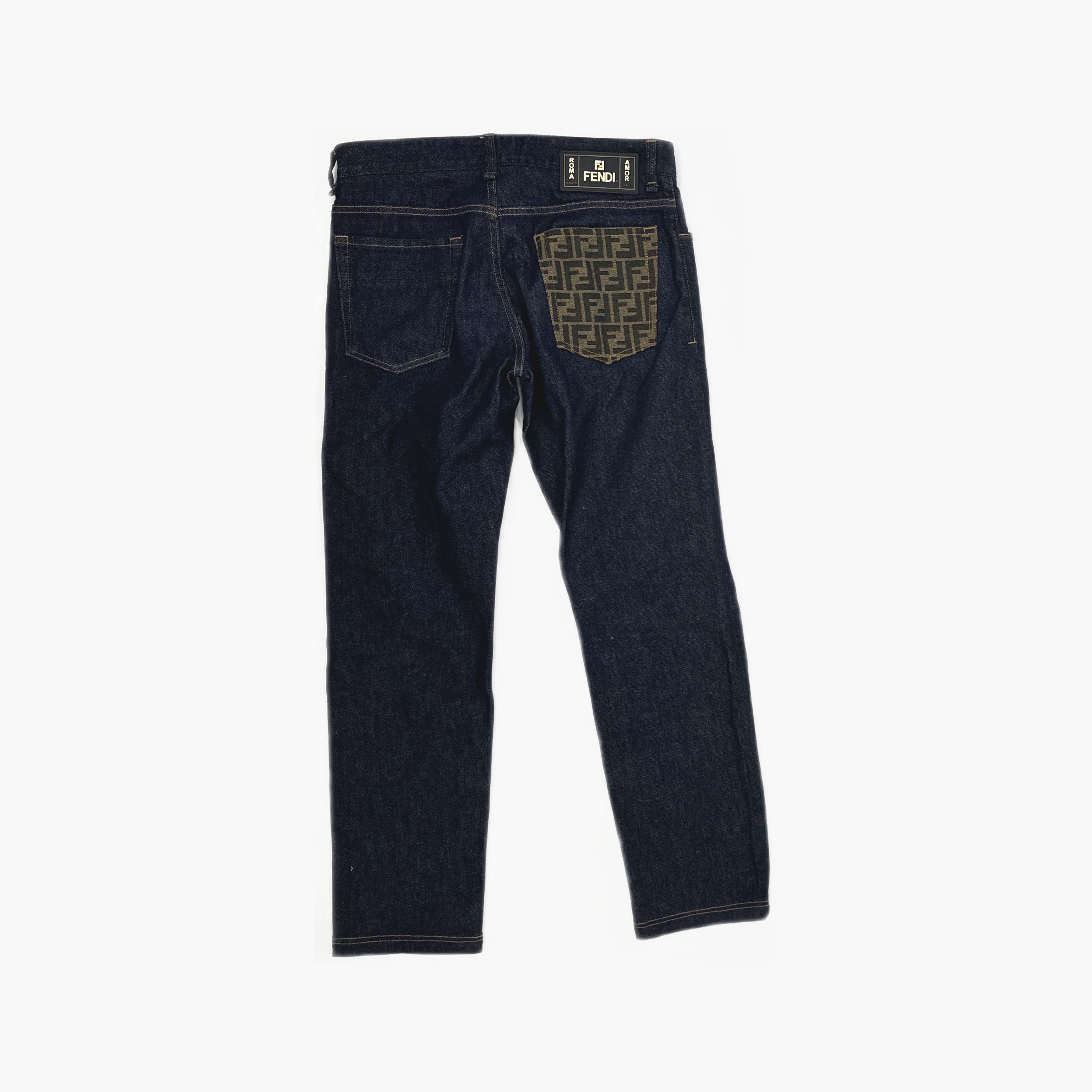 Fendi Fendi Logo Pocket Denim Jeans Size 33 Size US 33 - 2 Thumbnail