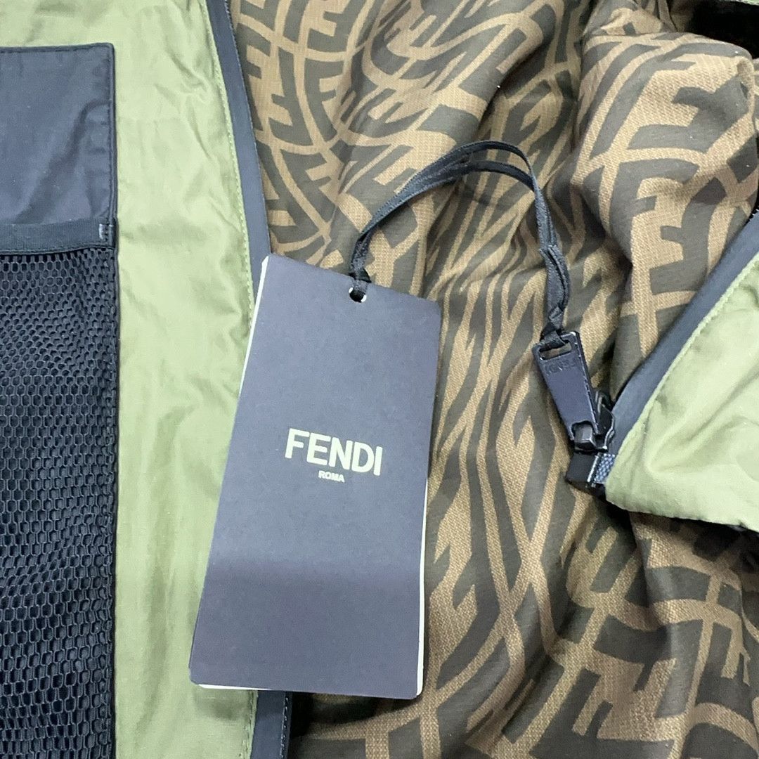 Fendi Fendi FW21 Reversible Logo Hooded Jacket Size S Size US S / EU 44-46 / 1 - 5 Thumbnail