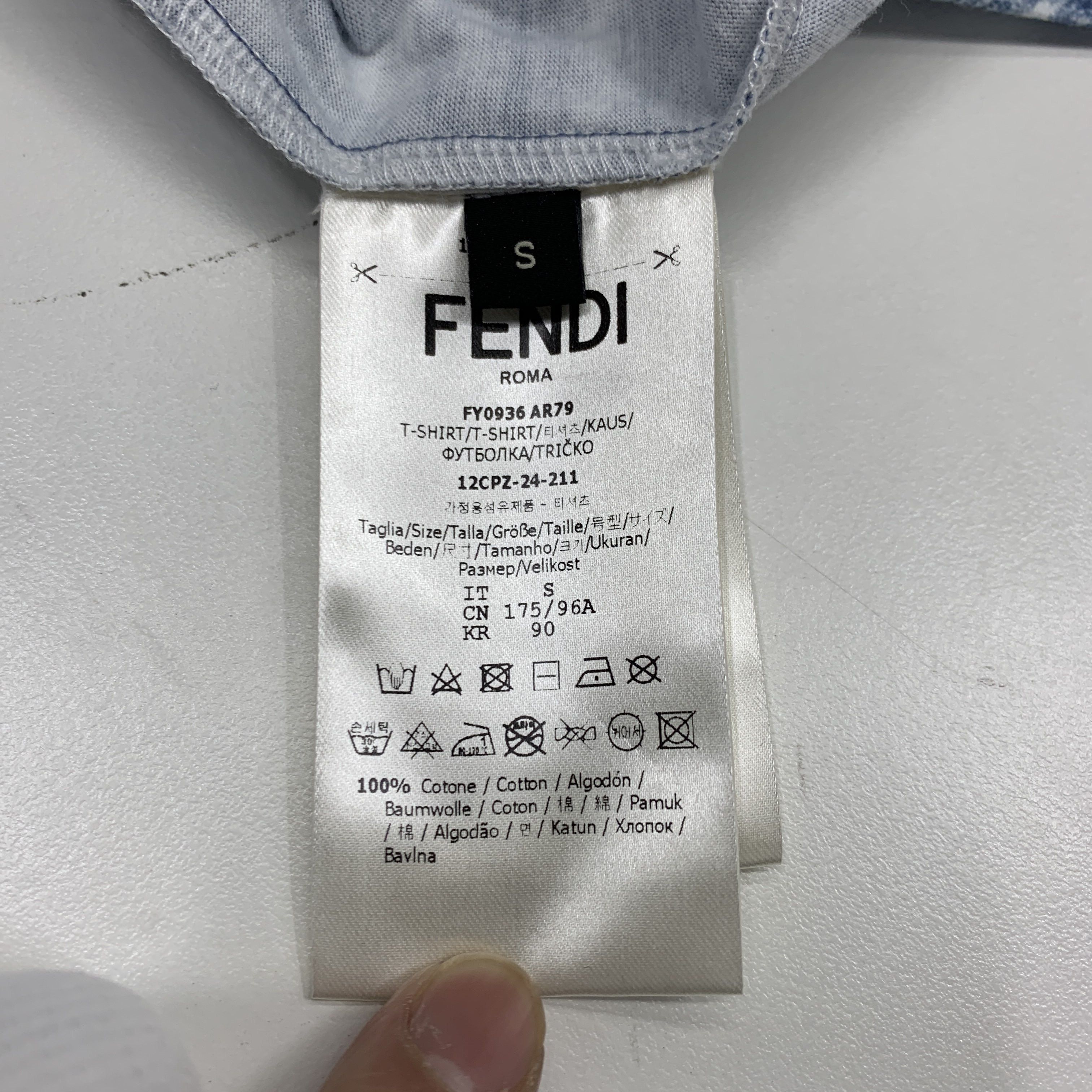 Fendi Fendi Monogram Short Sleeve T-Shirt Size S Size US S / EU 44-46 / 1 - 5 Thumbnail