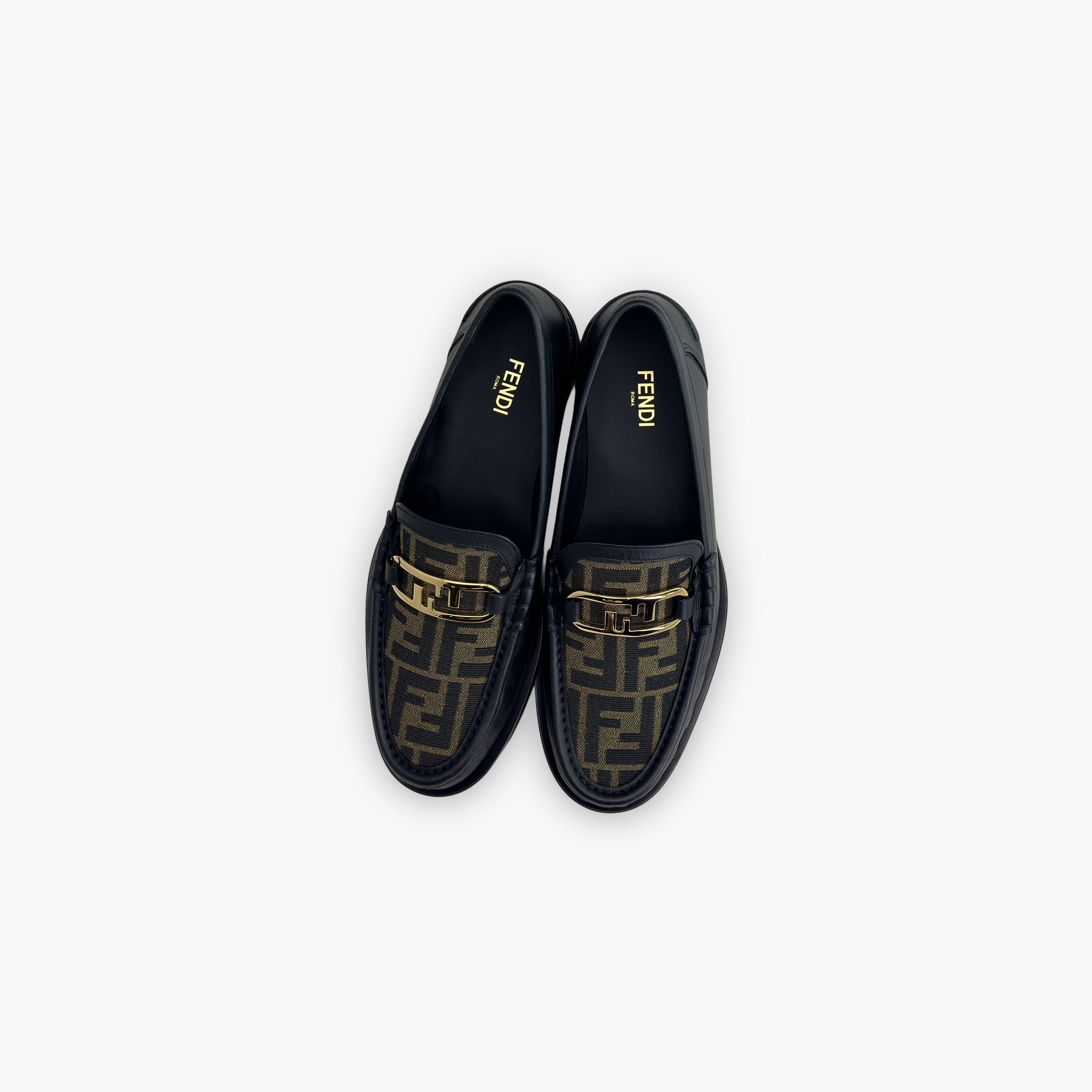 Fendi Fendi O'Lock FF Logo Leather Loafers Size 40.5 Size US 7.5 / EU 40-41 - 9 Thumbnail