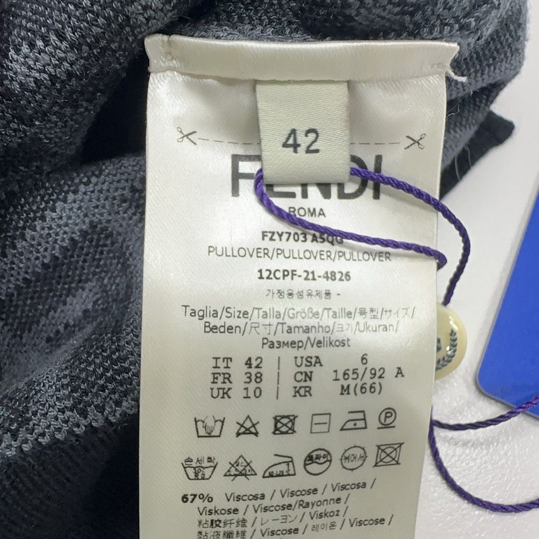 Fendi Fendi FF Logo Pullover Size IT 42 Size M / US 6-8 / IT 42-44 - 4 Thumbnail