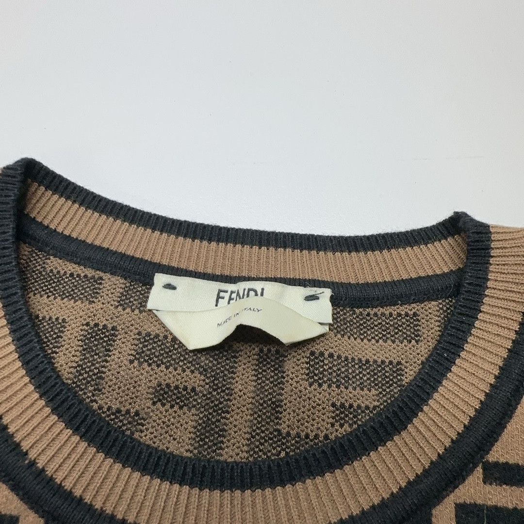 Fendi Fendi Zucca Logo Knit Sweater Size 38 Size XS / US 0-2 / IT 36-38 - 5 Thumbnail