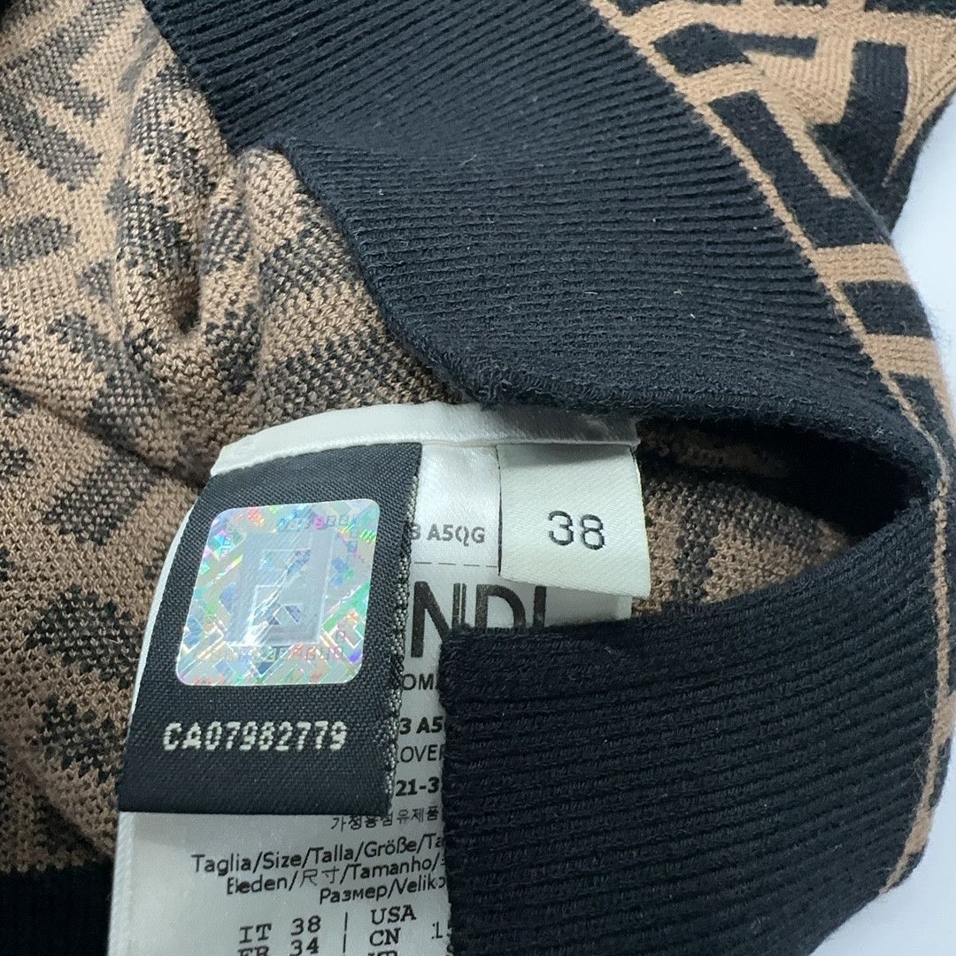 Fendi Fendi Zucca Logo Knit Sweater Size 38 Size XS / US 0-2 / IT 36-38 - 4 Thumbnail