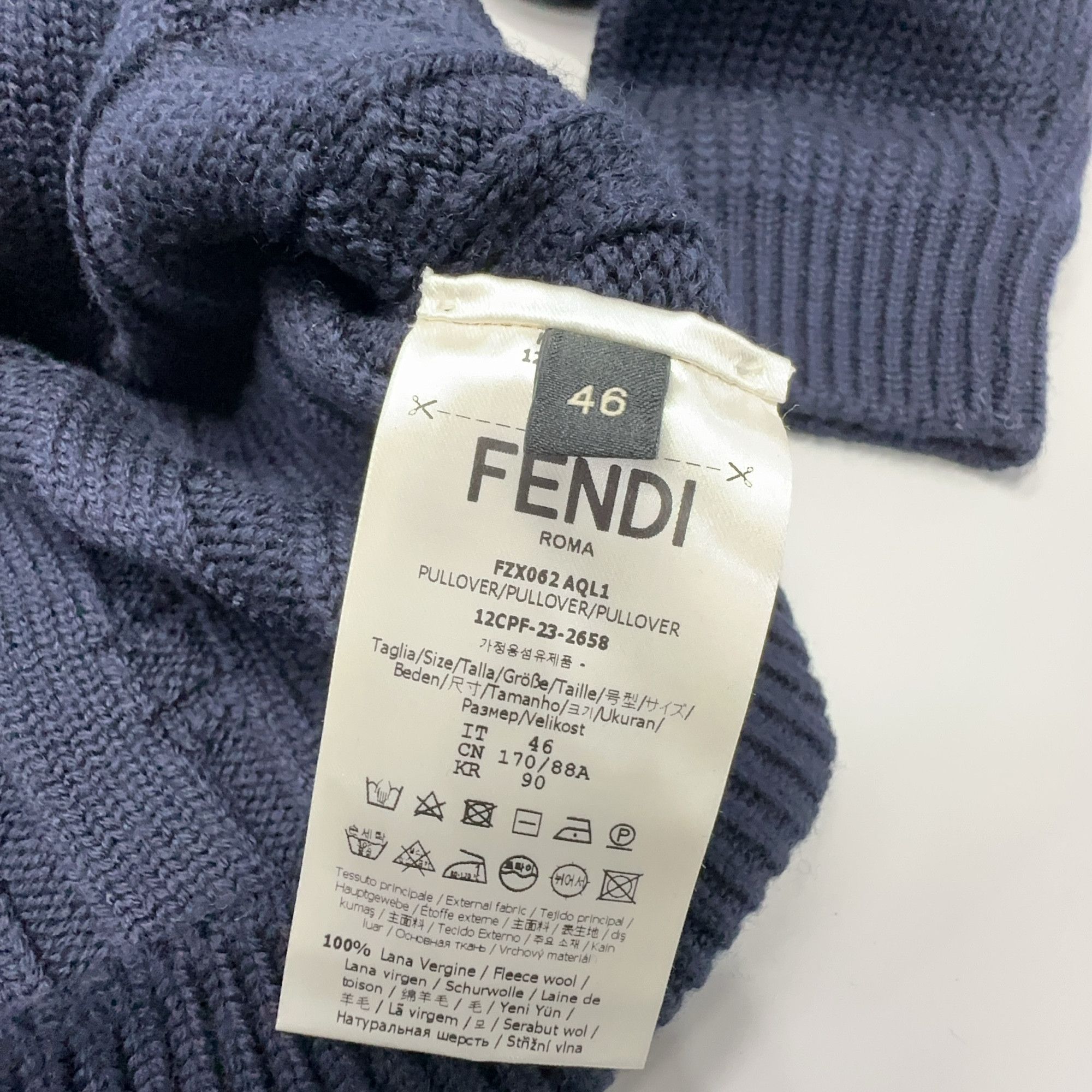 Fendi Fendi Cable Knit Wool Sweater Size S Size US S / EU 44-46 / 1 - 3 Thumbnail