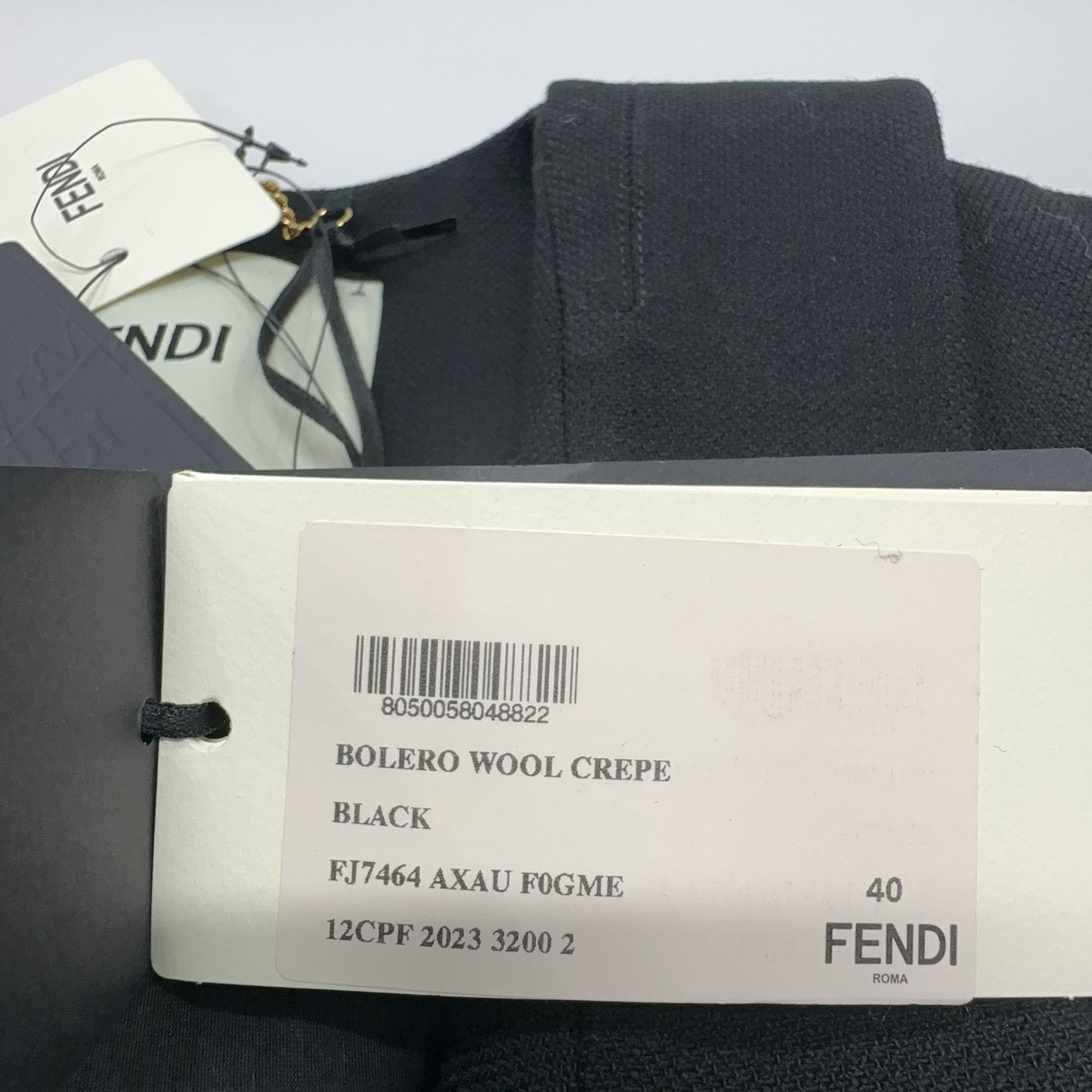 Fendi Fendi Wool Crepe Bolero Jacket Size 40 Size S / US 4 / IT 40 - 4 Thumbnail