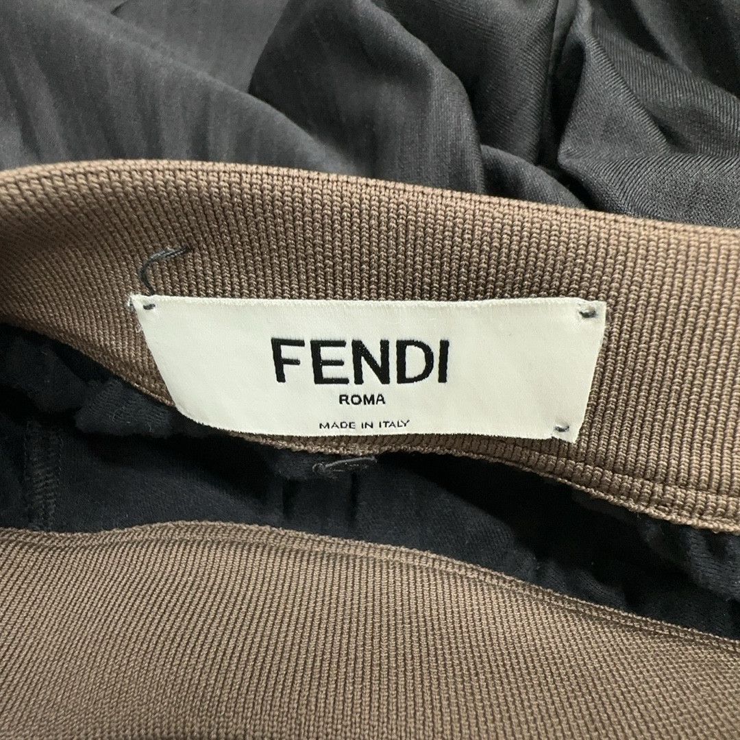Fendi Fendi FF Logo Waist Pleated Midi Skirt Size 36 Size 25" / US 0 / IT 36 - 3 Thumbnail