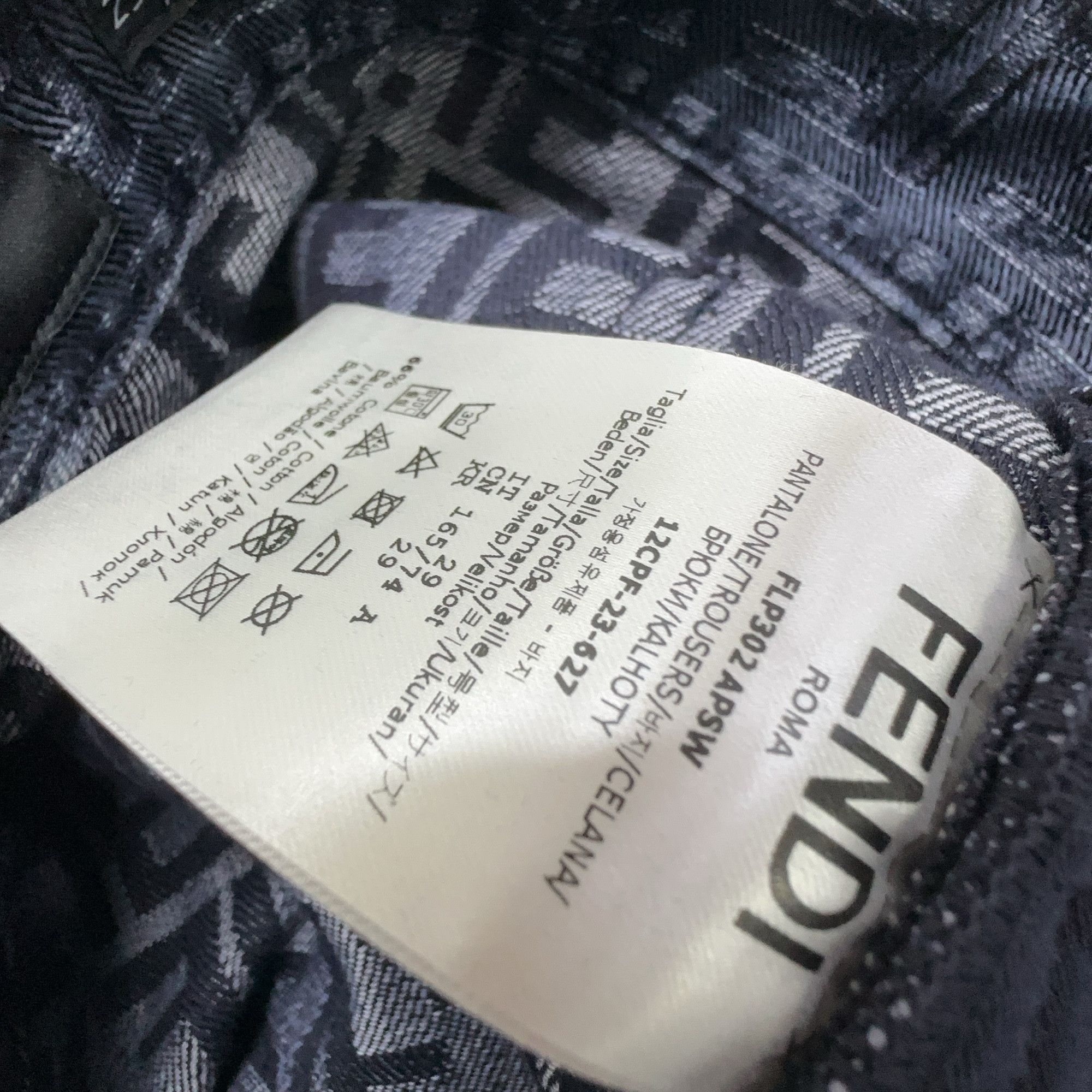 Fendi Fendi FF Monogram Denim Jeans Size 29 Size US 29 - 4 Thumbnail