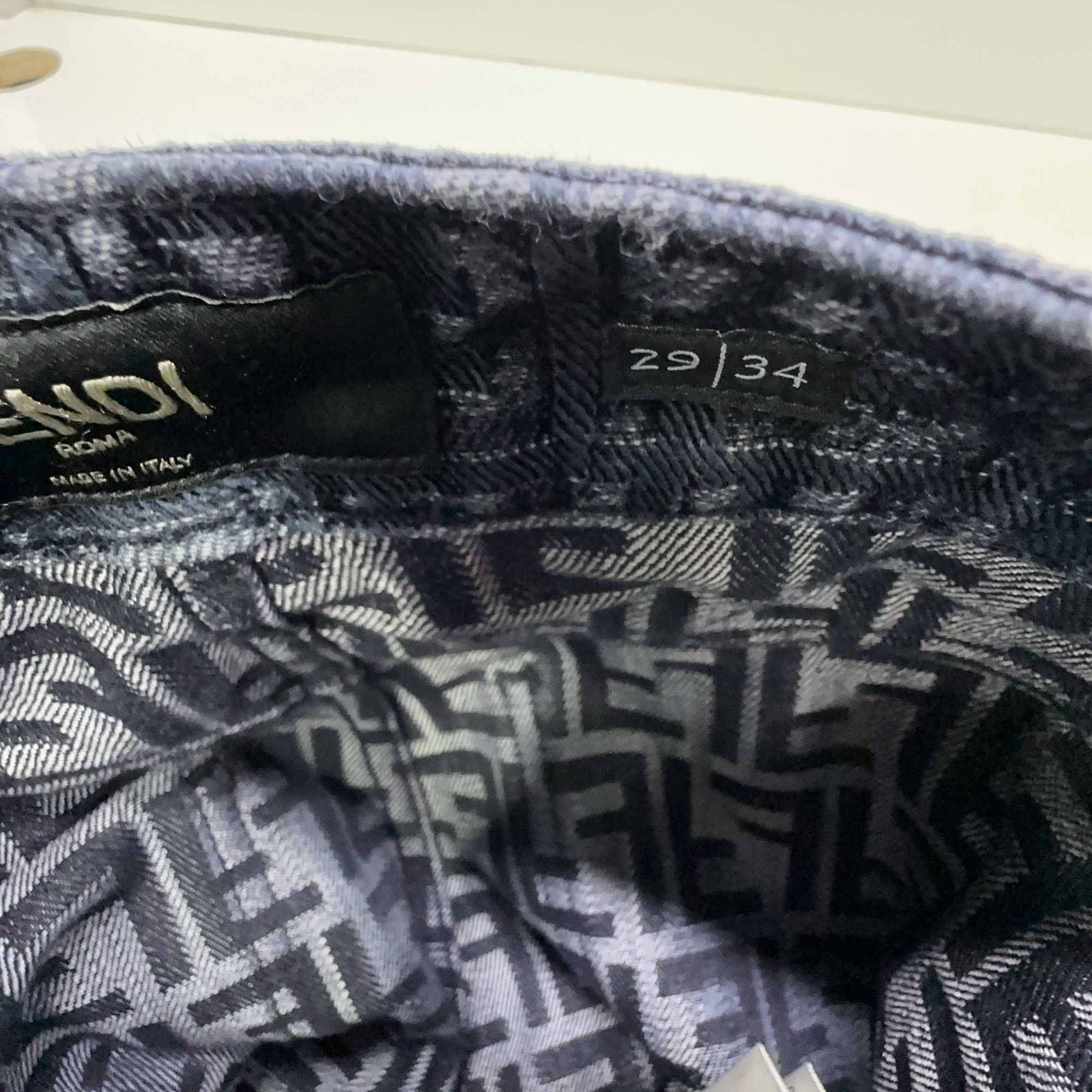 Fendi Fendi FF Monogram Denim Jeans Size 29 Size US 29 - 3 Thumbnail