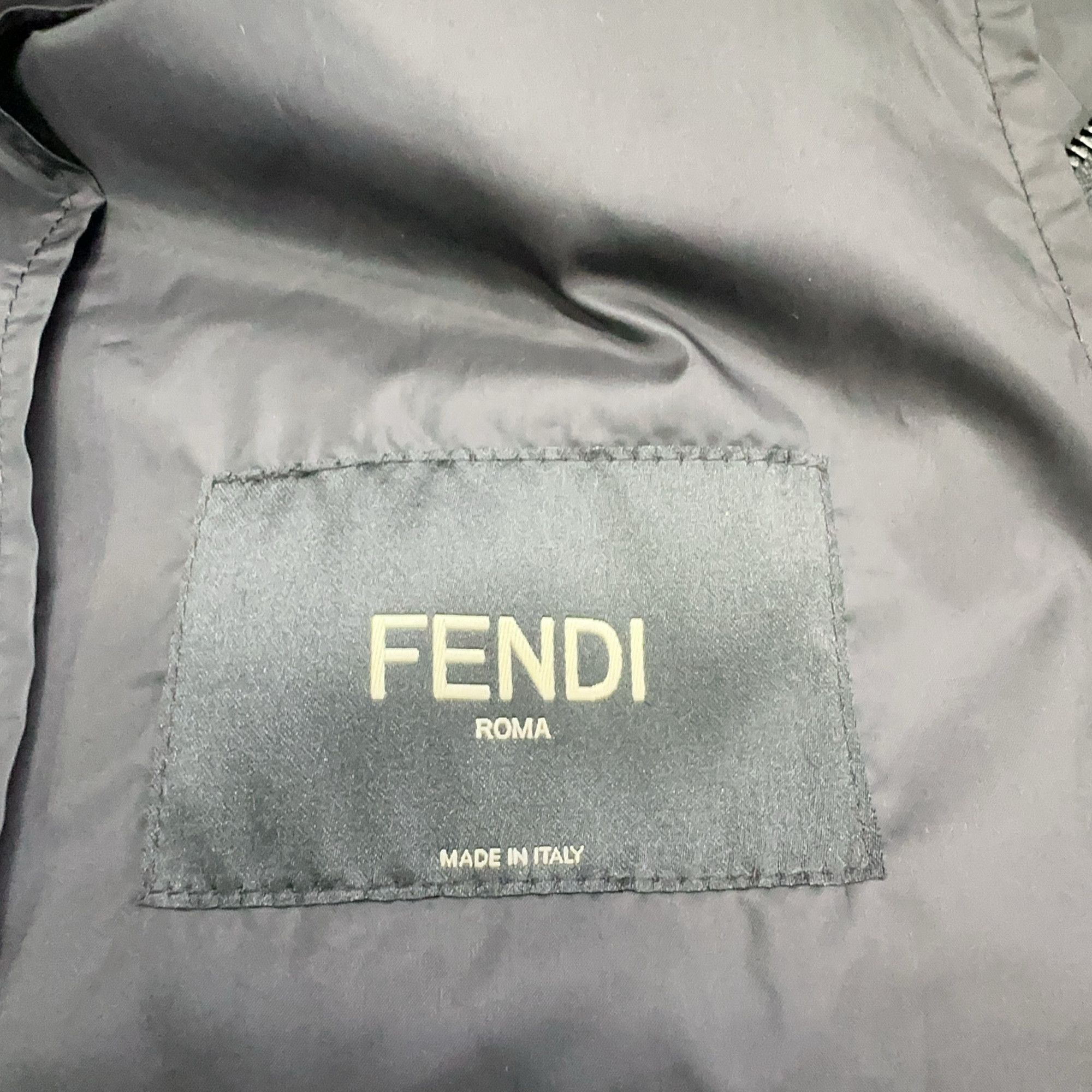 Fendi Fendi Crystal Logo Hooded Windbreaker Size M Size US M / EU 48-50 / 2 - 4 Thumbnail