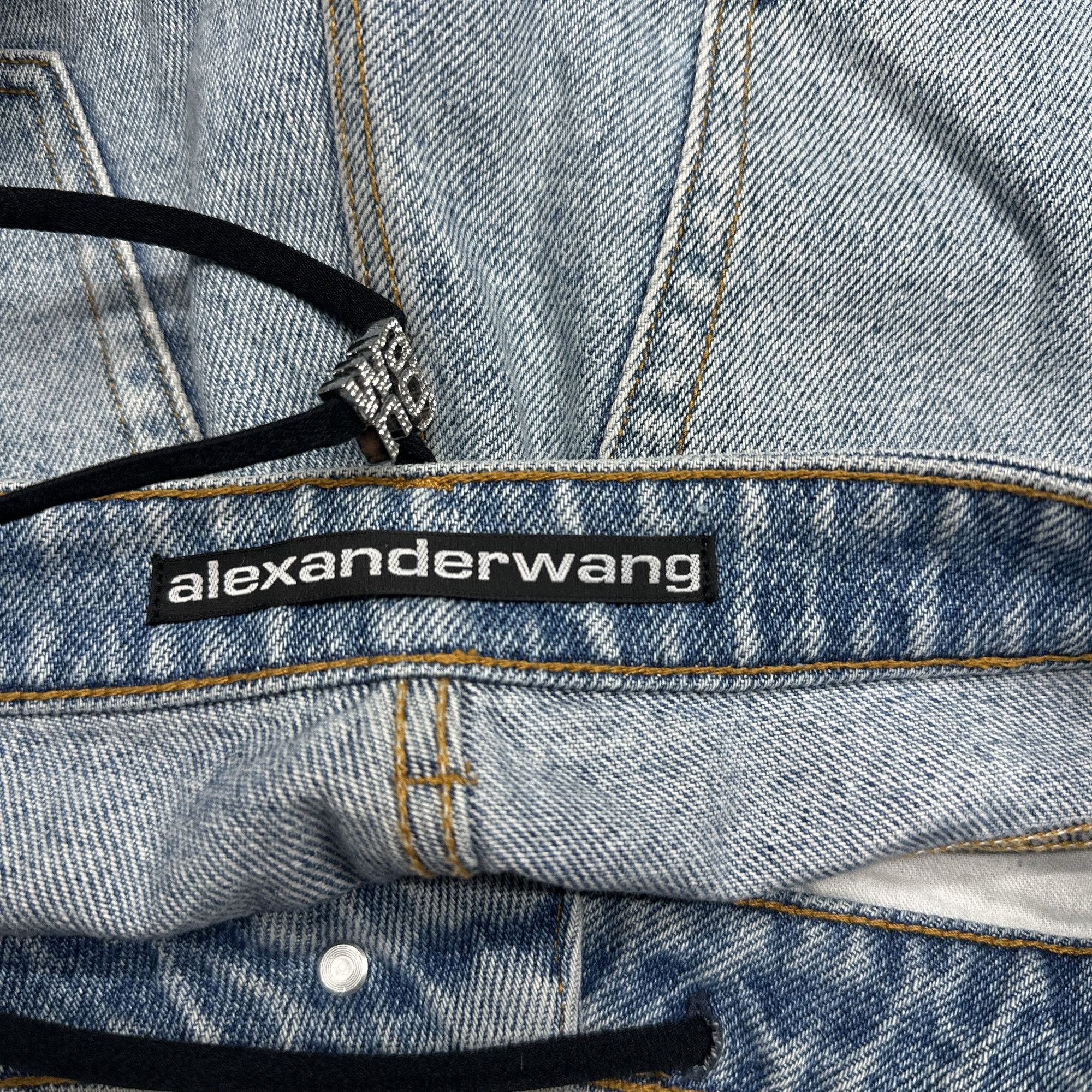 Alexander Wang Alexander Wang Logo Strap Jeans Size 25 Size 25" / US 0 / IT 36 - 3 Thumbnail