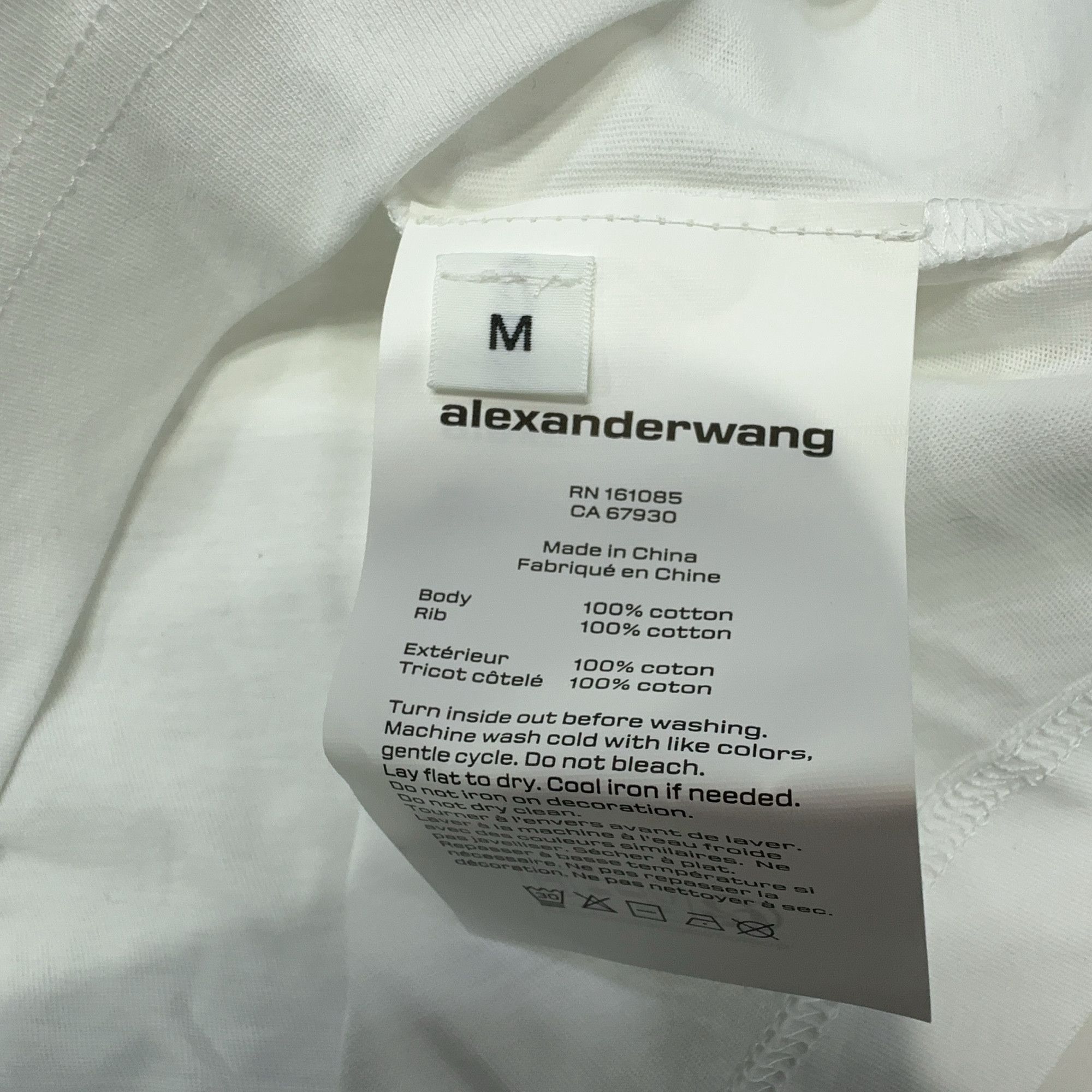 Alexander Wang Alexander Wang High Twist Jersey Long Sleeve T-Shirt Size M Size US M / EU 48-50 / 2 - 5 Thumbnail