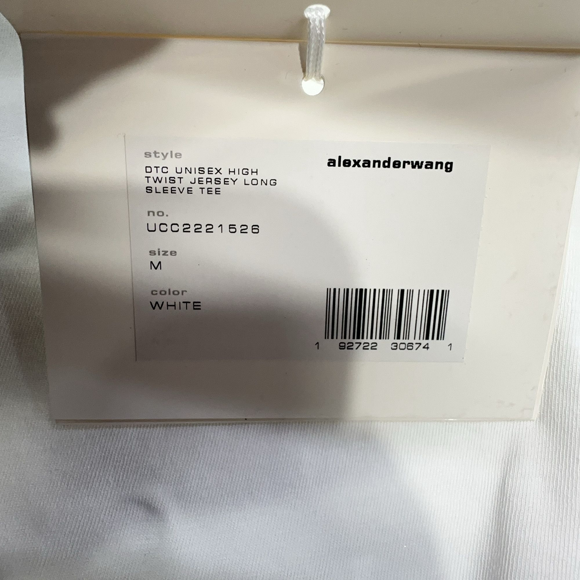 Alexander Wang Alexander Wang High Twist Jersey Long Sleeve T-Shirt Size M Size US M / EU 48-50 / 2 - 4 Thumbnail