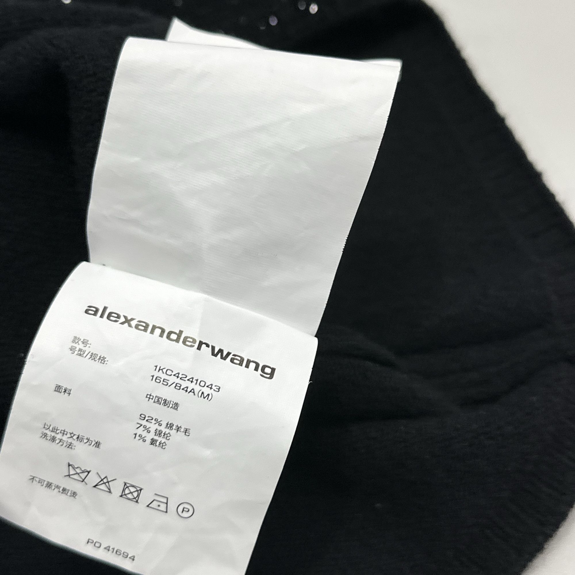 Alexander Wang Alexander Wang Crystal Embellished Short Sleeve Sweater M Size M / US 6-8 / IT 42-44 - 5 Thumbnail