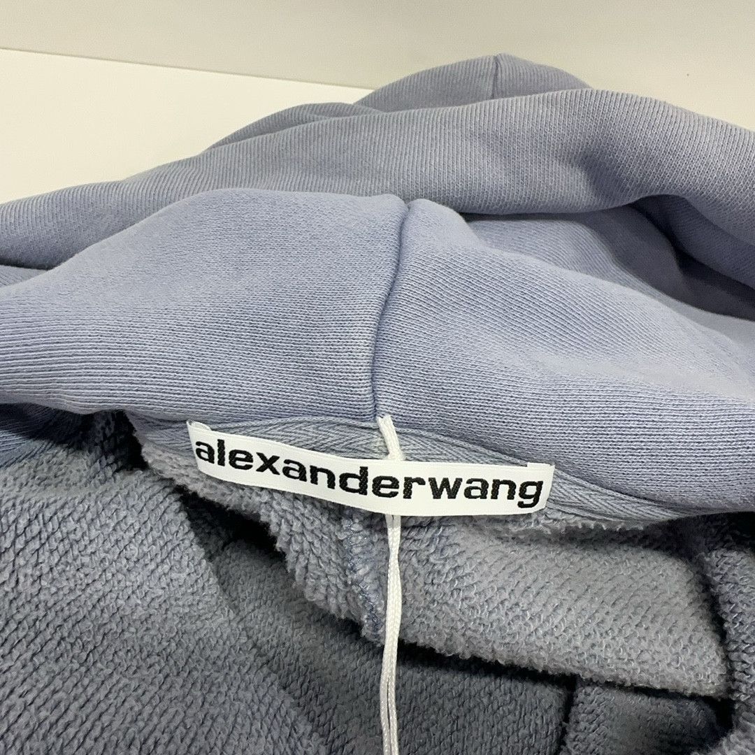 Alexander Wang Alexander Wang Washed Blue Zip Up Hoodie Size XS Size US XS / EU 42 / 0 - 5 Thumbnail