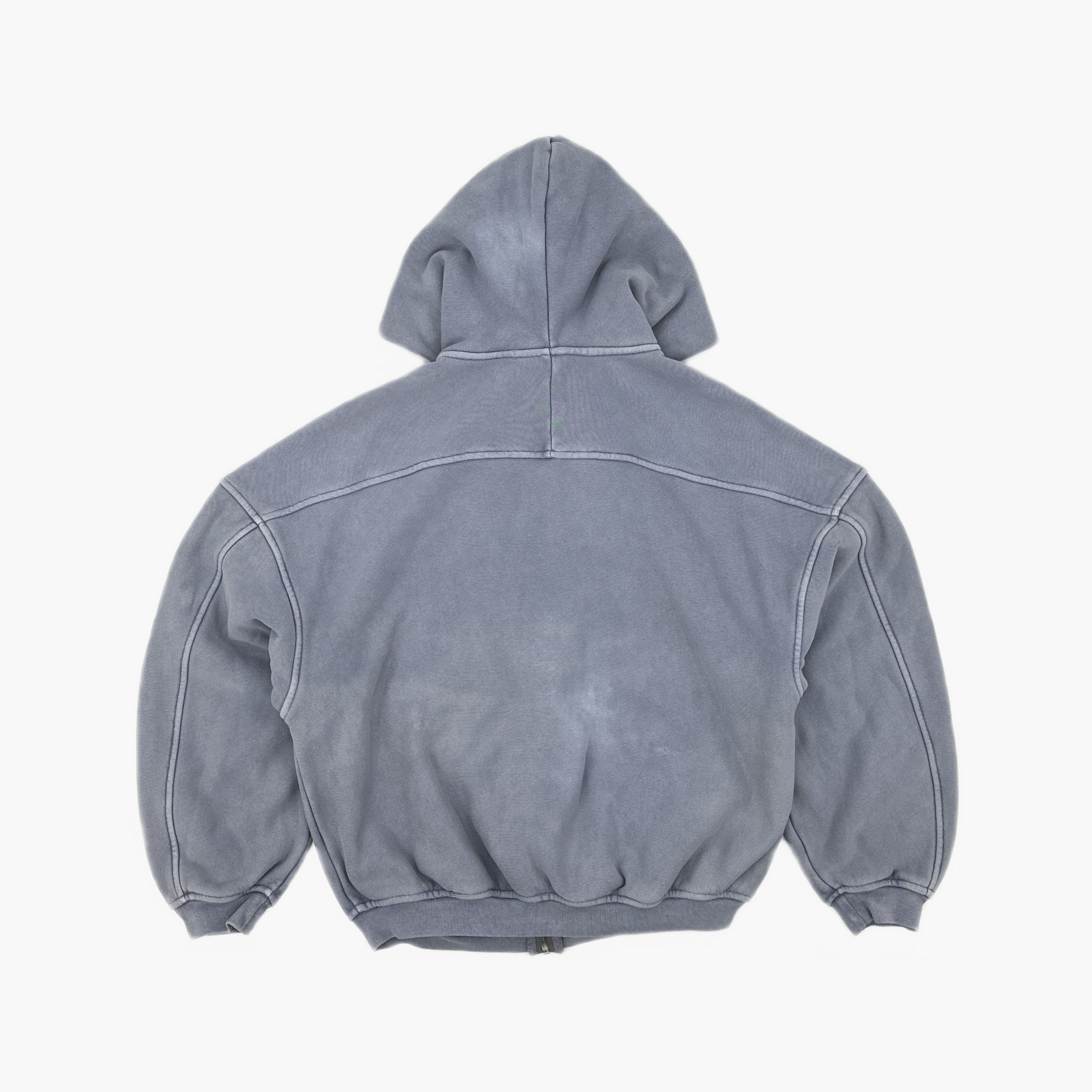 Alexander Wang Alexander Wang Washed Blue Zip Up Hoodie Size XS Size US XS / EU 42 / 0 - 2 Thumbnail