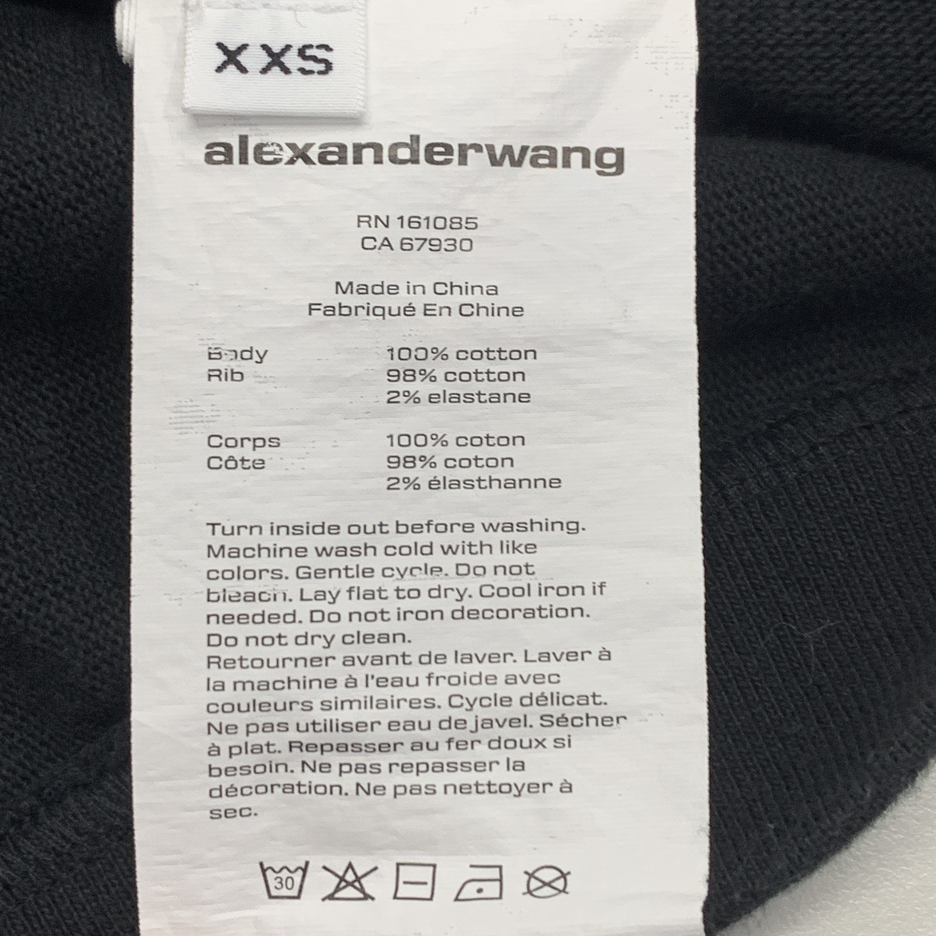 Alexander Wang Alexander Wang Logo Long Sleeve Polo Size XXS Size US XXS / EU 40 - 4 Thumbnail