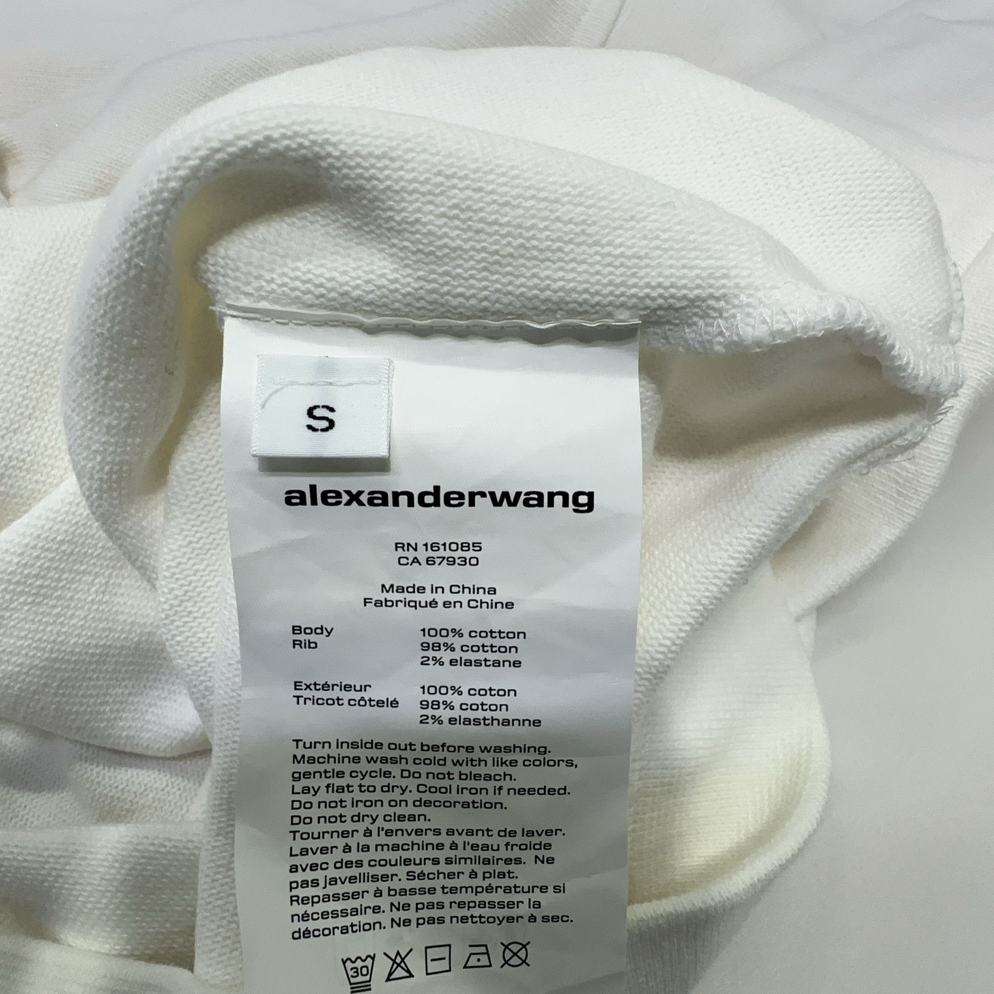 Alexander Wang Alexander Wang Logo Long Sleeve Polo Size S Size US S / EU 44-46 / 1 - 4 Thumbnail