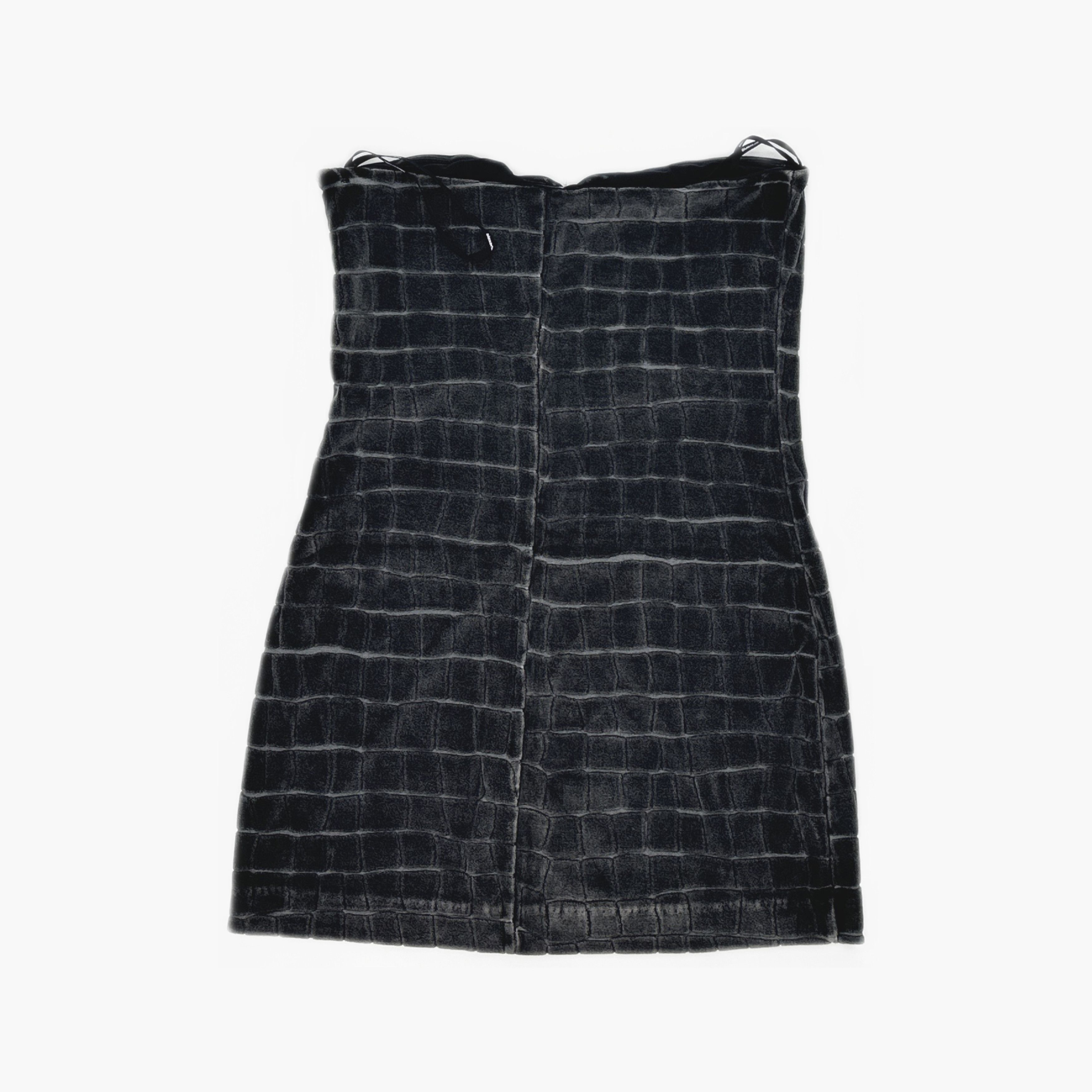Alexander Wang Alexander Wang Croc-Embossed Mini Dress Size 10 Size L / US 10 / IT 46 - 2 Thumbnail