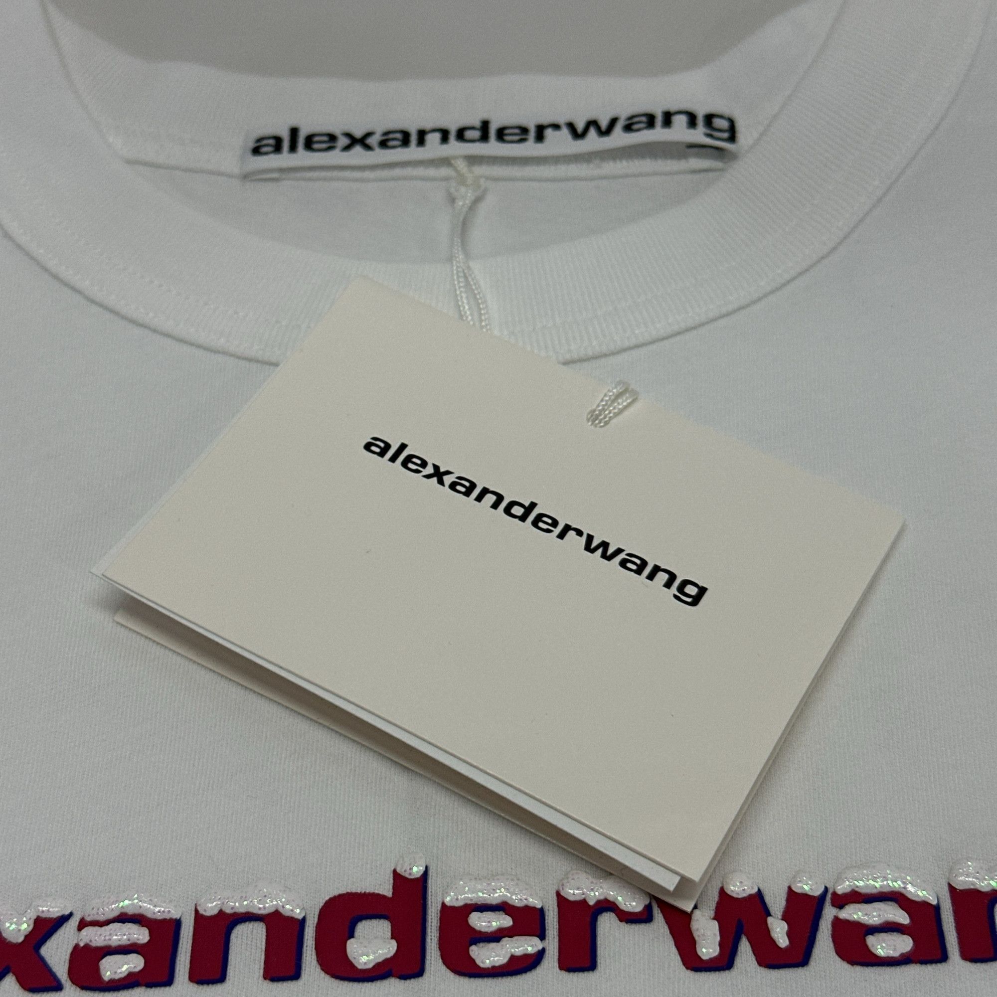 Alexander Wang Alexander Wang Logo Print T-Shirt XXS Size XXS / US 00 / IT 34 - 4 Thumbnail