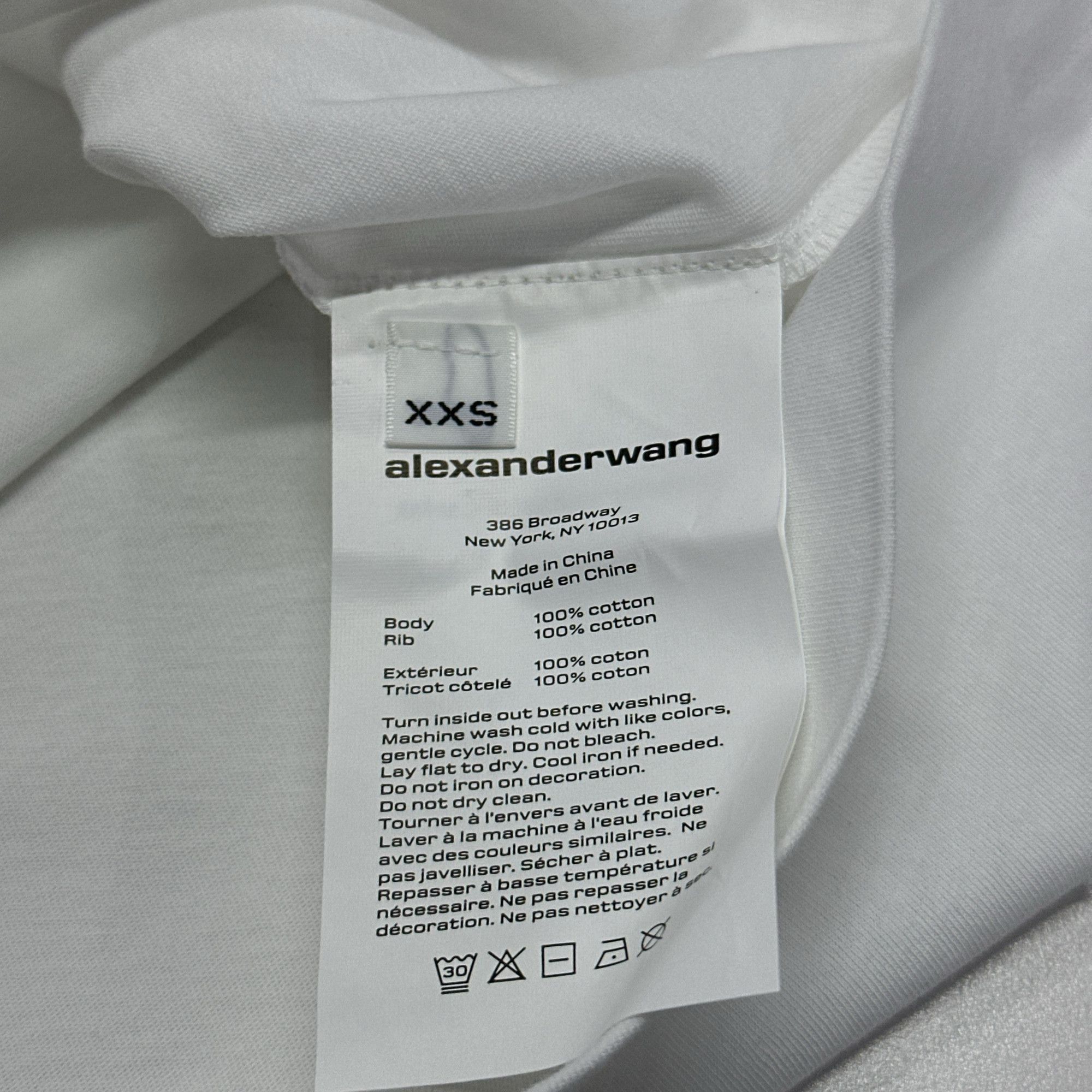 Alexander Wang Alexander Wang Logo Print T-Shirt XXS Size XXS / US 00 / IT 34 - 5 Thumbnail