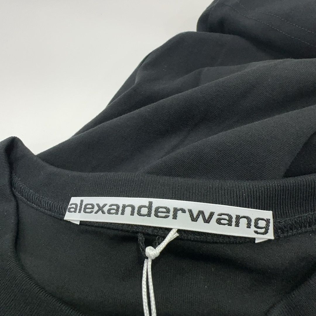 Alexander Wang Alexander Wang Logo Long Sleeve T-Shirt Black M Size US M / EU 48-50 / 2 - 3 Thumbnail