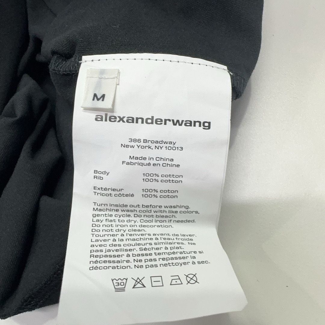 Alexander Wang Alexander Wang Logo Long Sleeve T-Shirt Black M Size US M / EU 48-50 / 2 - 5 Thumbnail