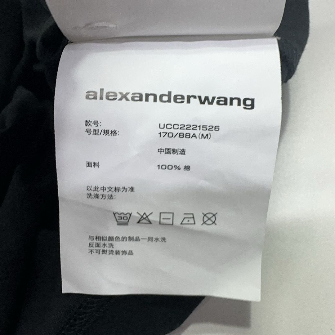 Alexander Wang Alexander Wang Logo Long Sleeve T-Shirt Black M Size US M / EU 48-50 / 2 - 6 Thumbnail