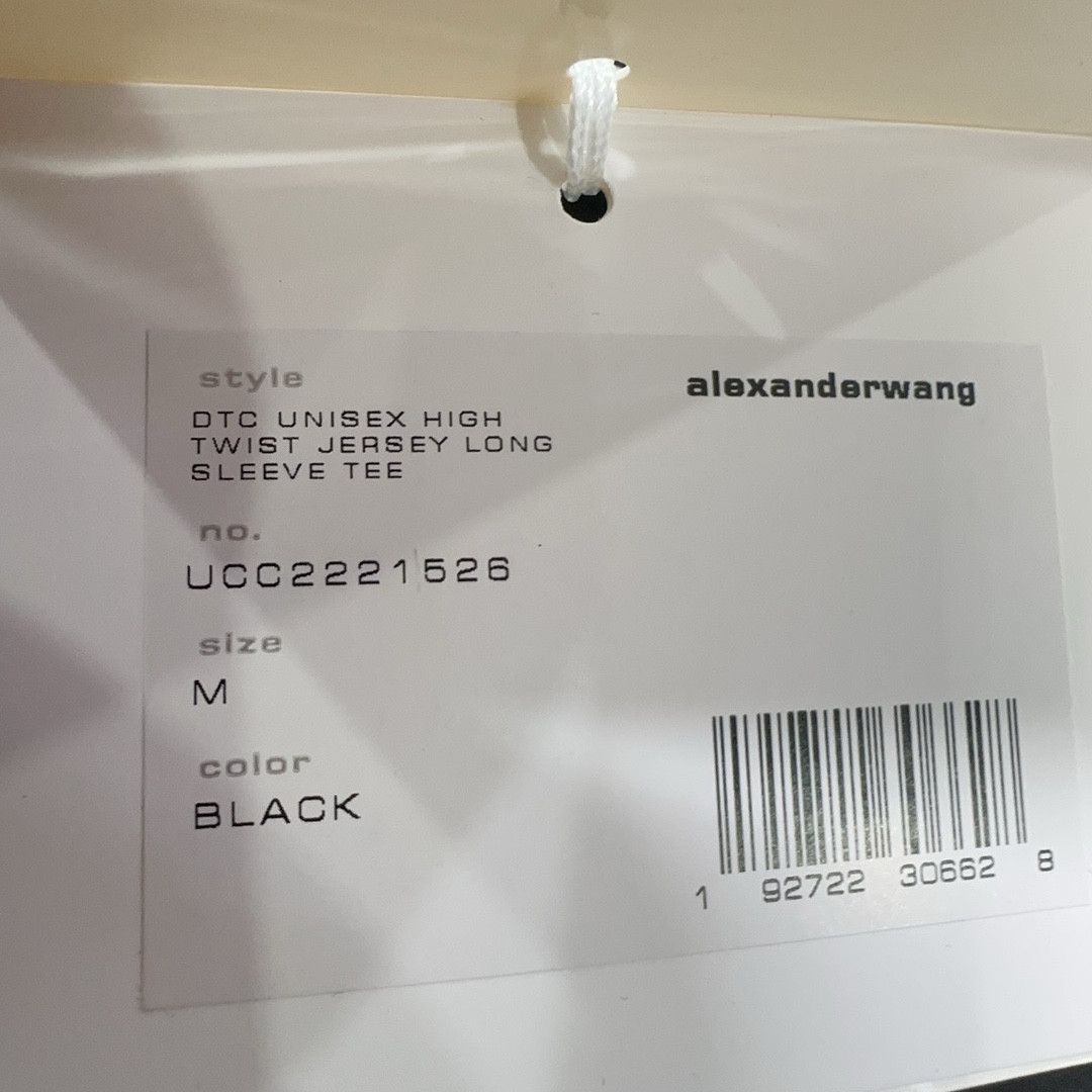 Alexander Wang Alexander Wang Logo Long Sleeve T-Shirt Black M Size US M / EU 48-50 / 2 - 4 Thumbnail