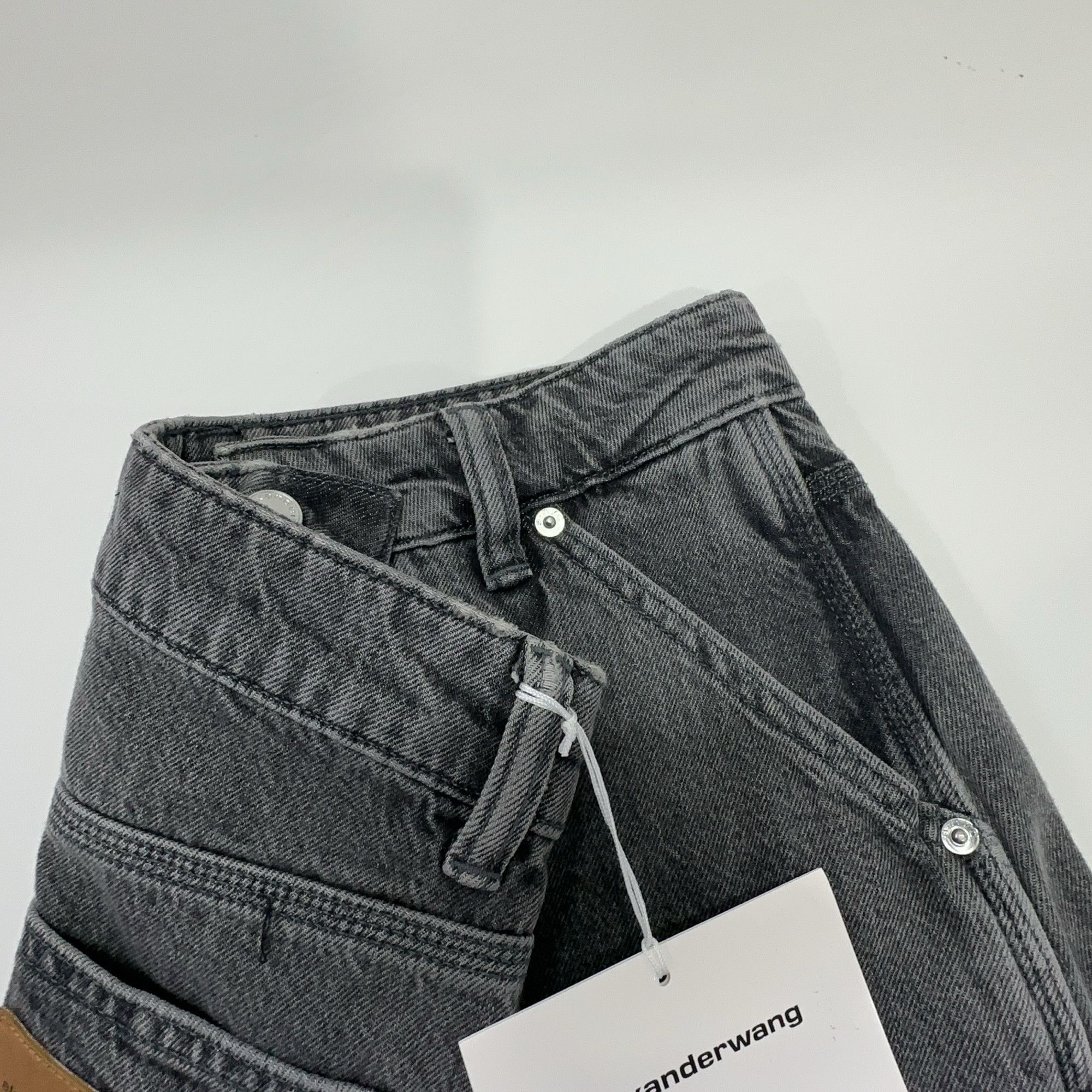 Alexander Wang Alexander Wang Washed Denim Mini Skirt Size 24 Size 24" / US 00 / IT 34 - 8 Thumbnail