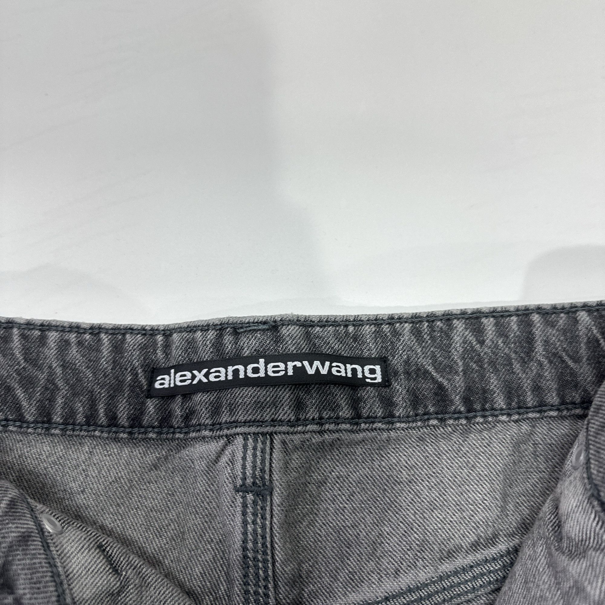 Alexander Wang Alexander Wang Washed Denim Mini Skirt Size 24 Size 24" / US 00 / IT 34 - 4 Thumbnail