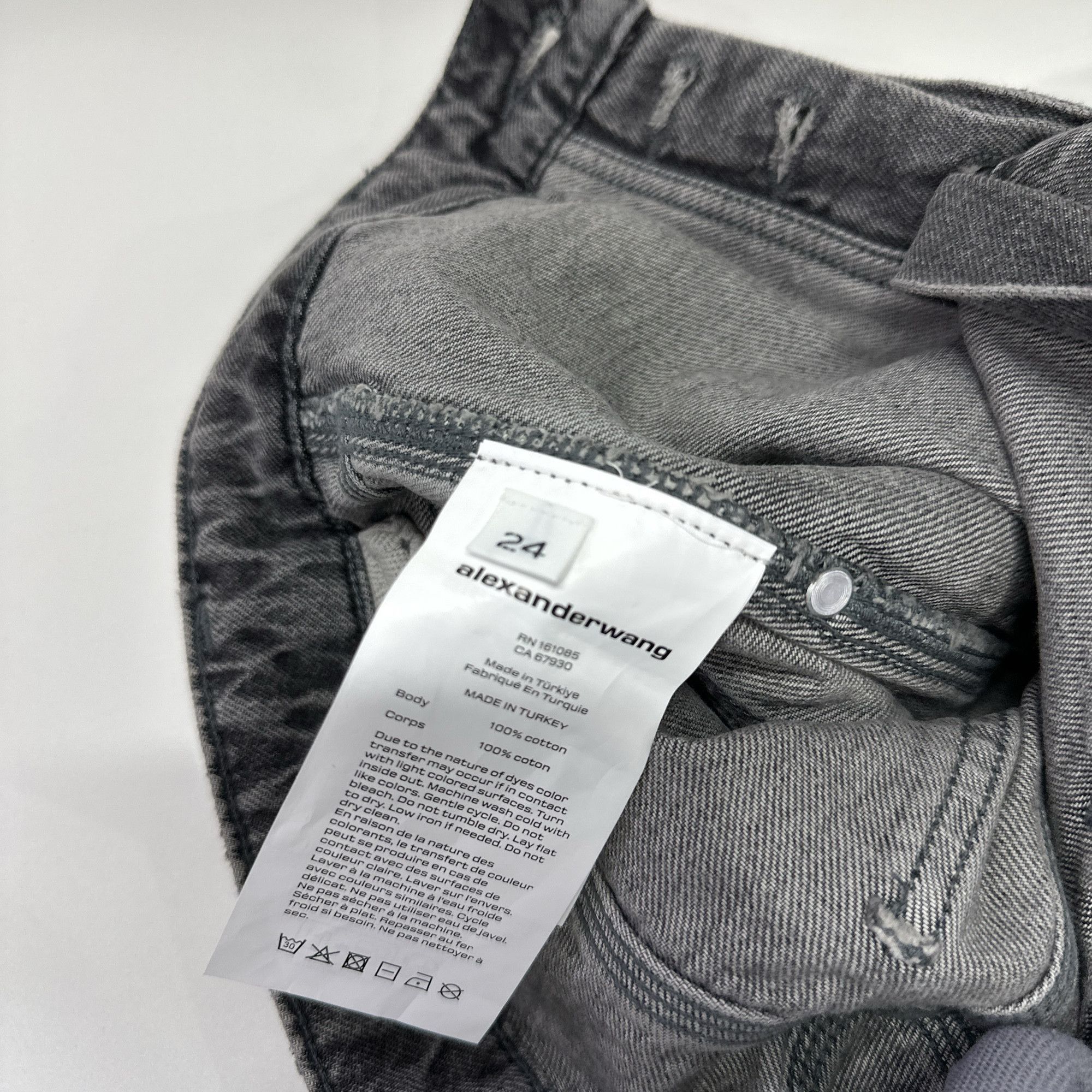 Alexander Wang Alexander Wang Washed Denim Mini Skirt Size 24 Size 24" / US 00 / IT 34 - 5 Thumbnail