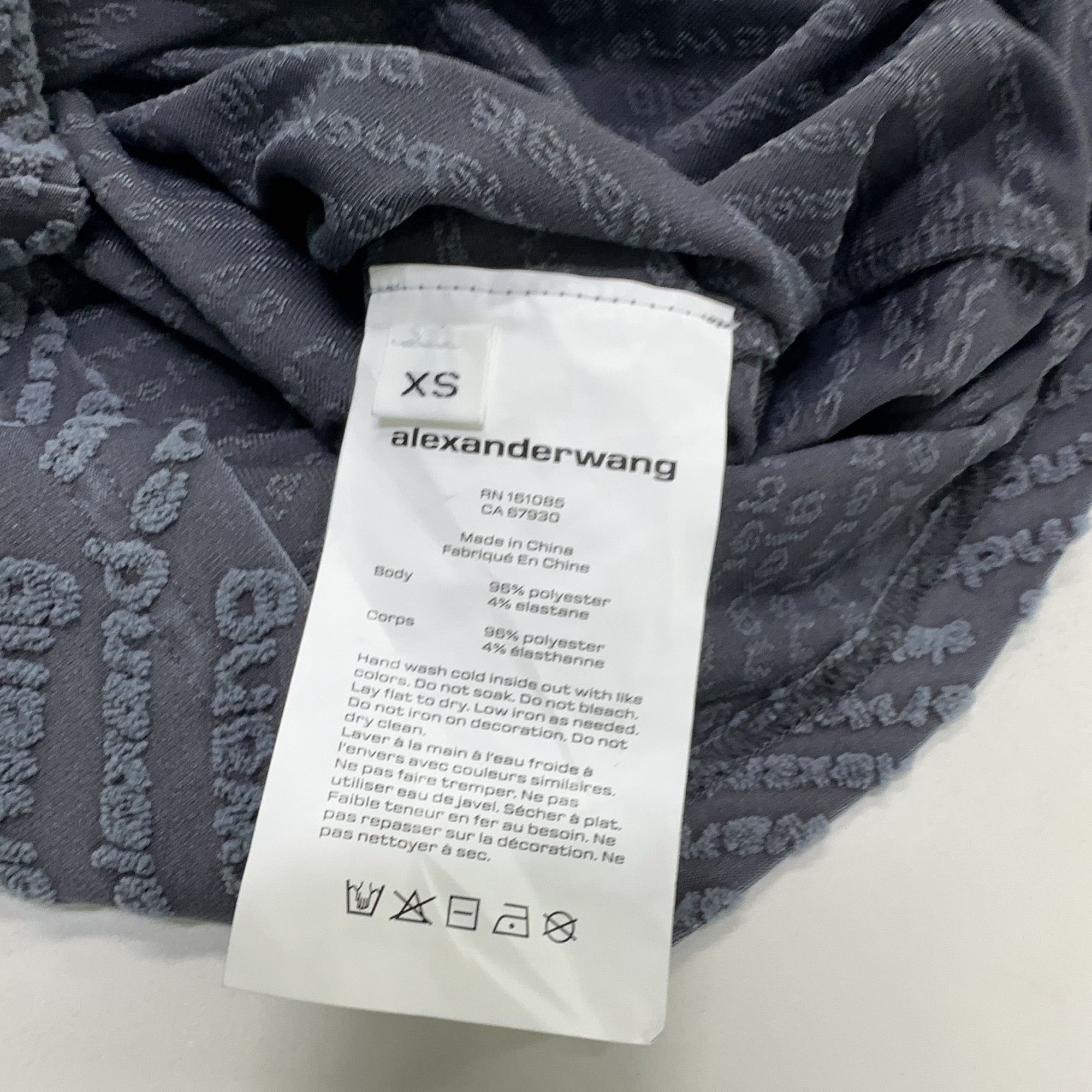 Alexander Wang Alexander Wang Logo Pattern Mini Dress XS Size XS / US 0-2 / IT 36-38 - 4 Thumbnail