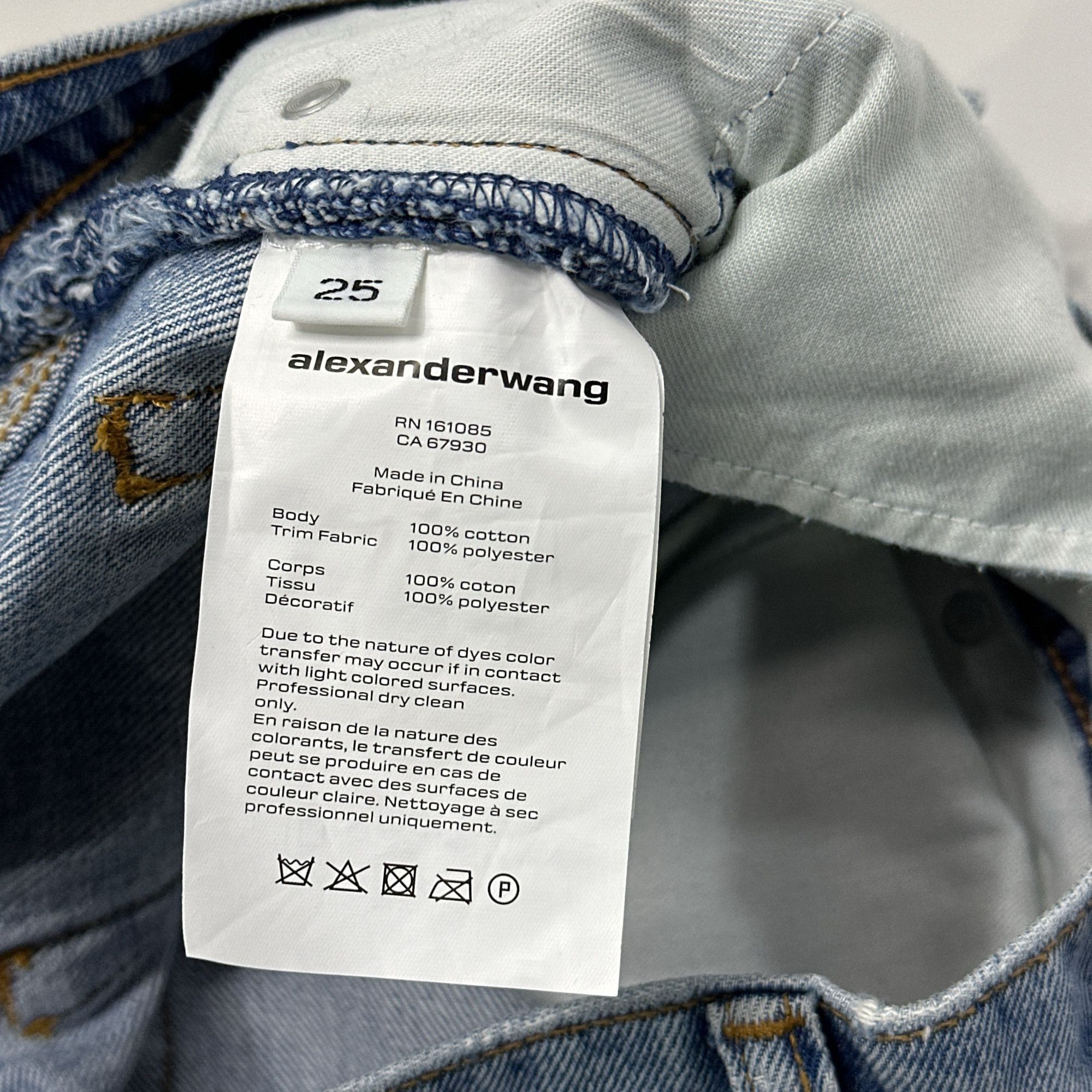 Alexander Wang Alexander Wang Logo Print Jeans Size 25 Size 25" / US 0 / IT 36 - 3 Thumbnail