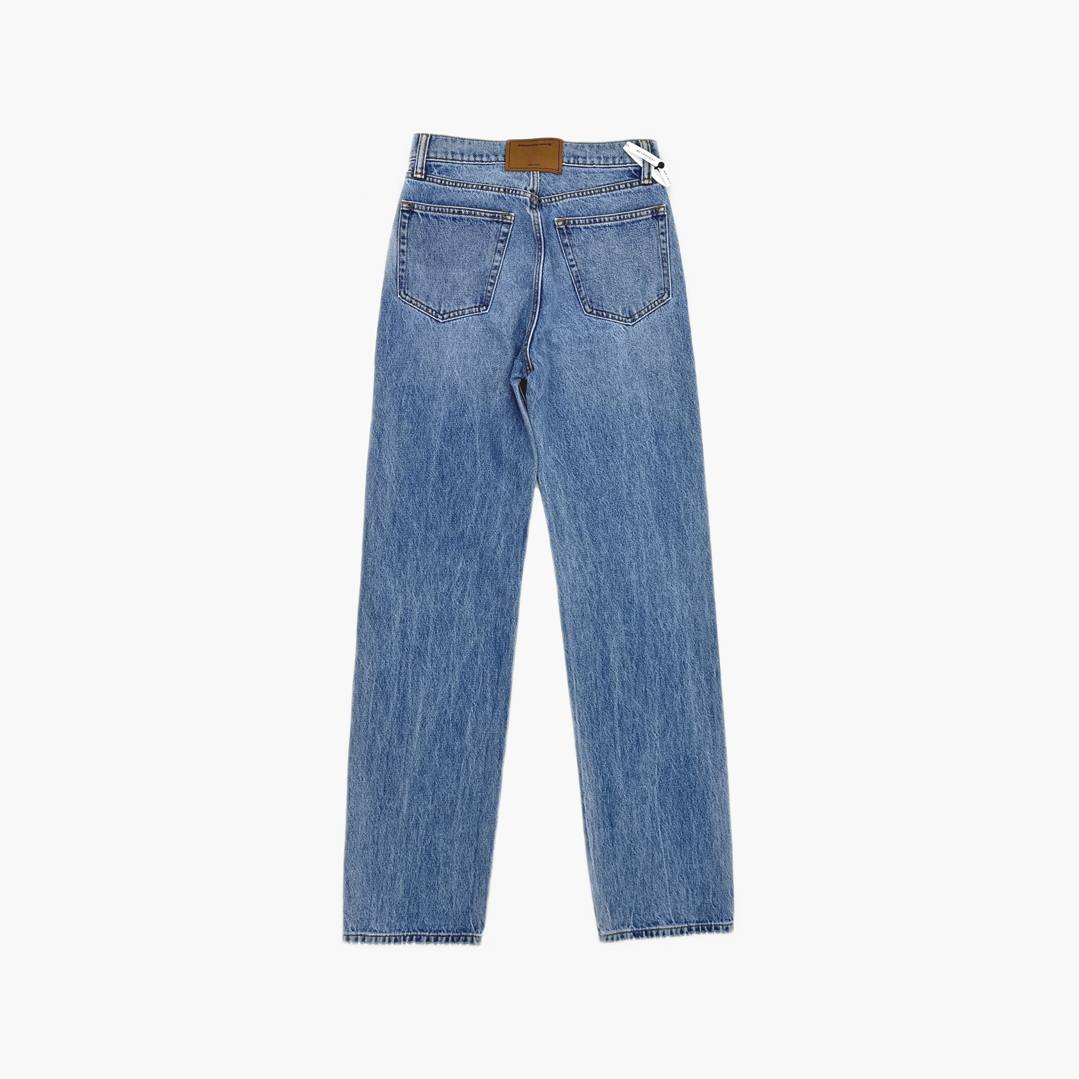 Alexander Wang Alexander Wang Logo Print Jeans Size 25 Size 25" / US 0 / IT 36 - 2 Thumbnail